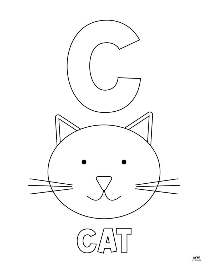 Letter C Coloring Pages 15 FREE Pages Printabulls