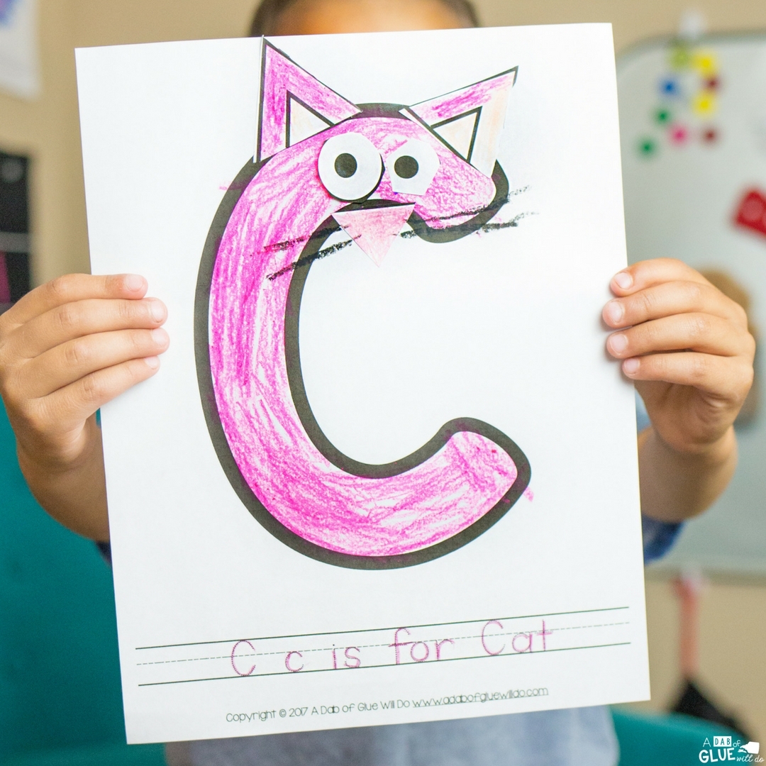 Letter C Craft Animal Alphabet C Is For Cat Craft 