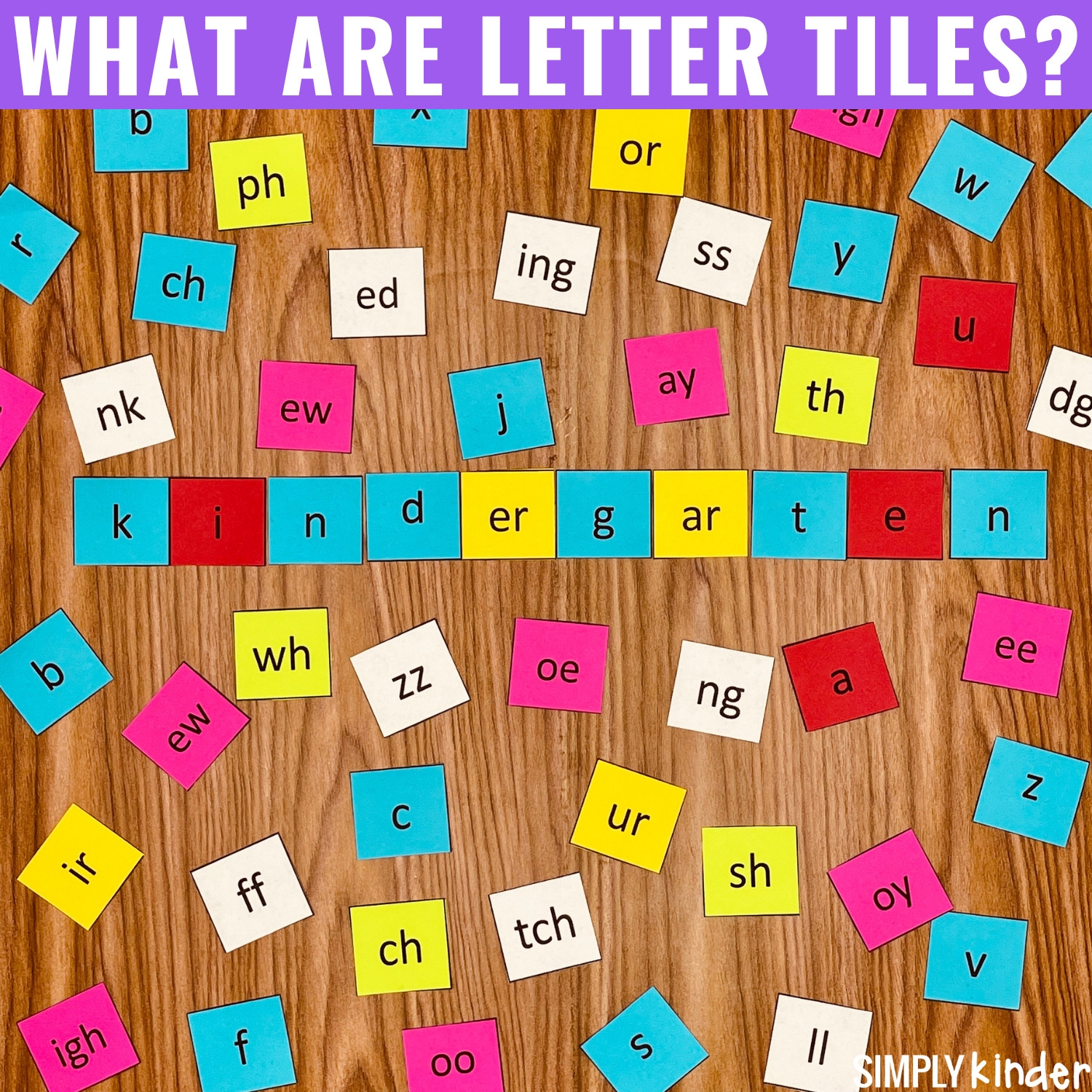 Letter Tile Activities For Kindergarten Simply Kinder