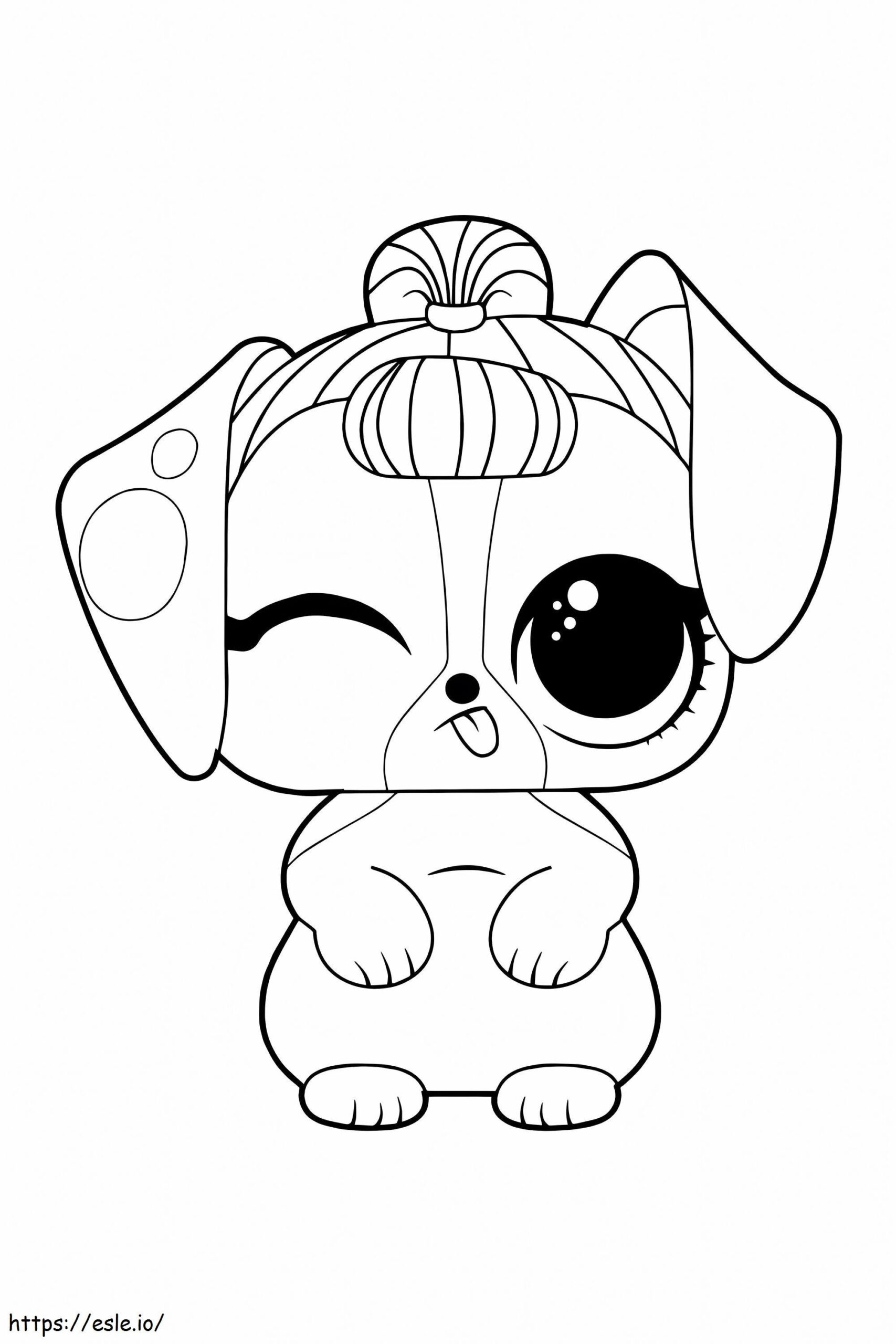 LOL Pet Puppy Cute Coloring Page