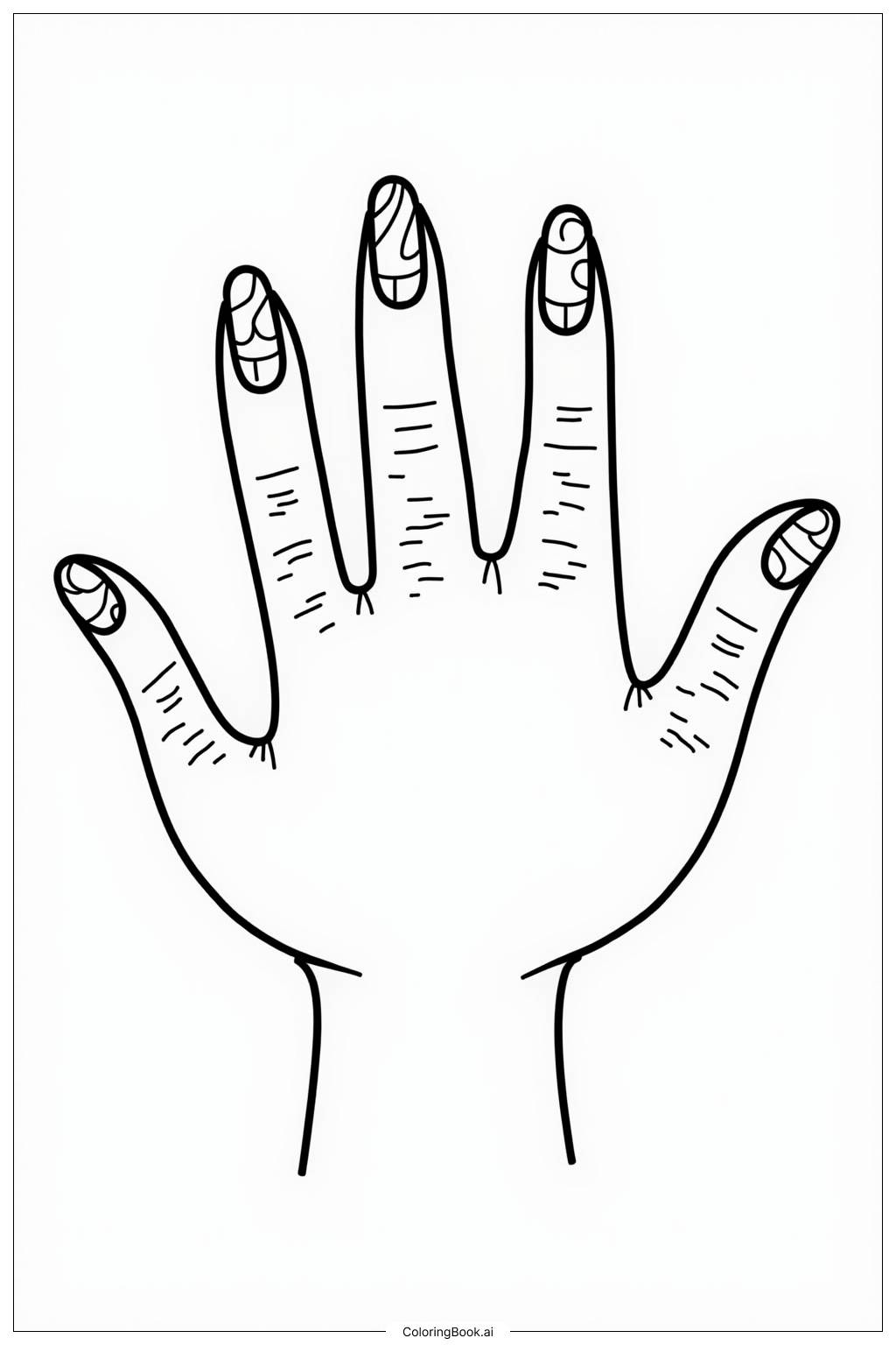 Nail Art Coloring Book Printable