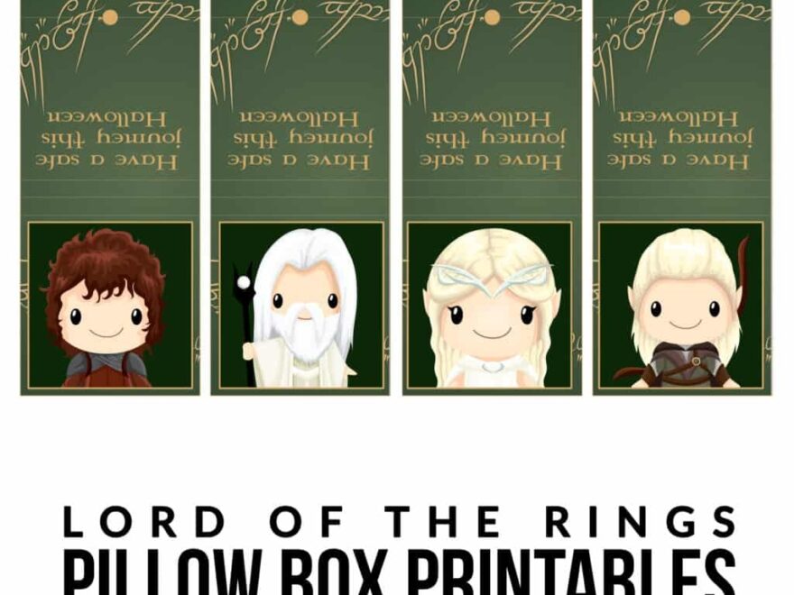 Lord Of The Rings Printables Pillow Boxes And Lollipop Covers Bird s Eye Meeple