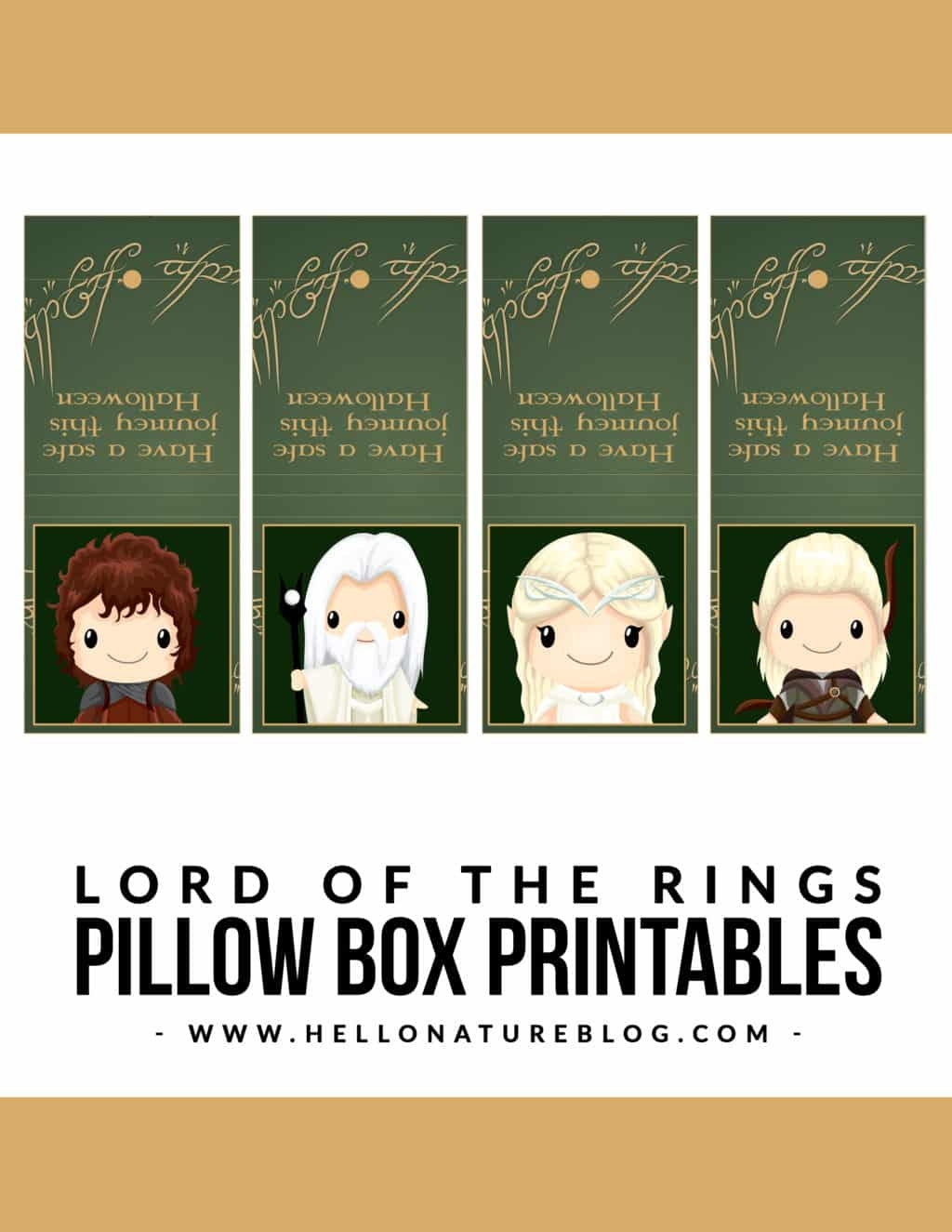Lord Of The Rings Printables Pillow Boxes And Lollipop Covers Bird s Eye Meeple