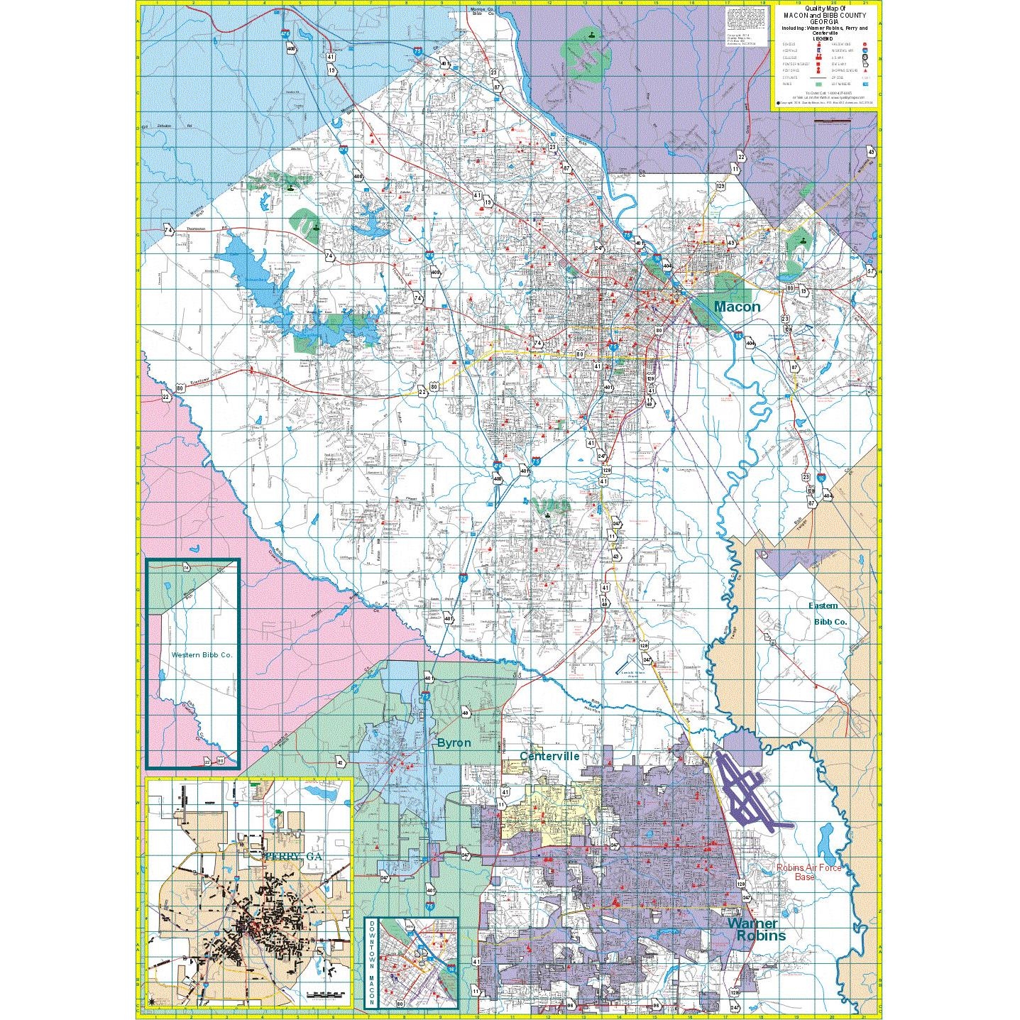 Printable Map Of Macon Ga