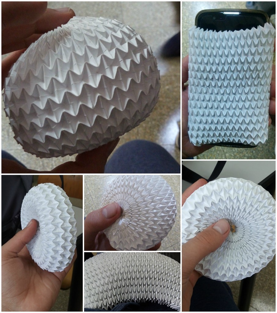 Magic Ball 64x32 Origami Magic Ball Folded From A Single S Flickr