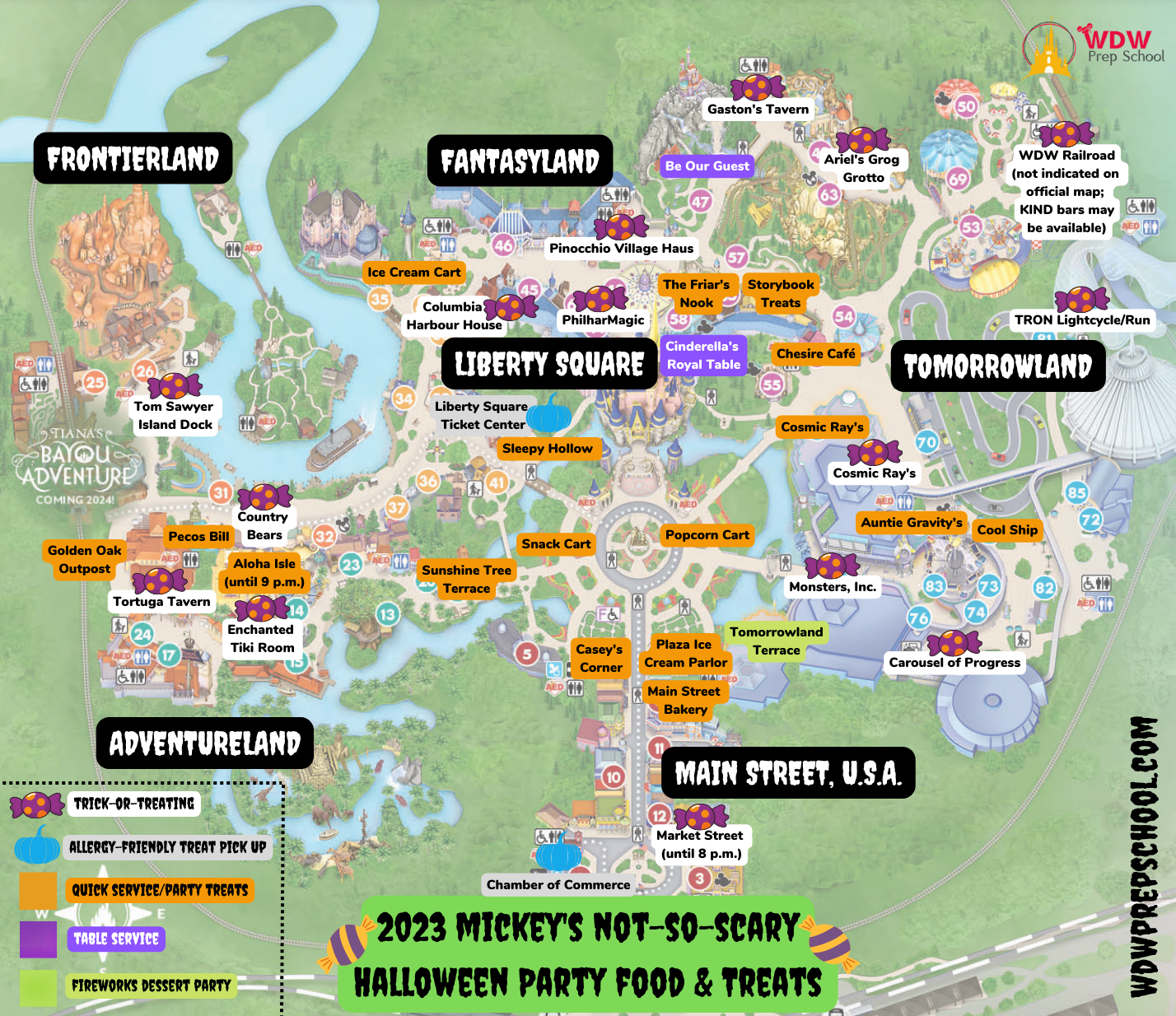 Printable Magic Kingdom Map 2025