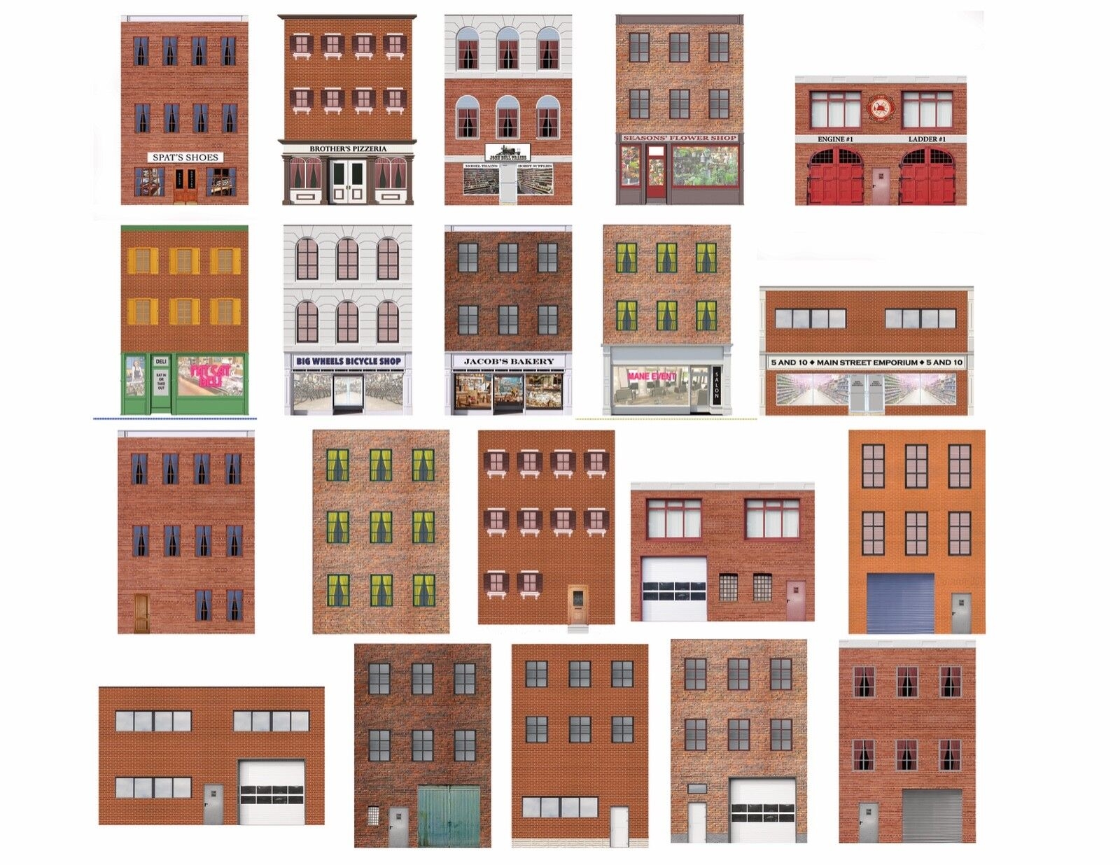 Free Printable Scale Model Railroad Buildings