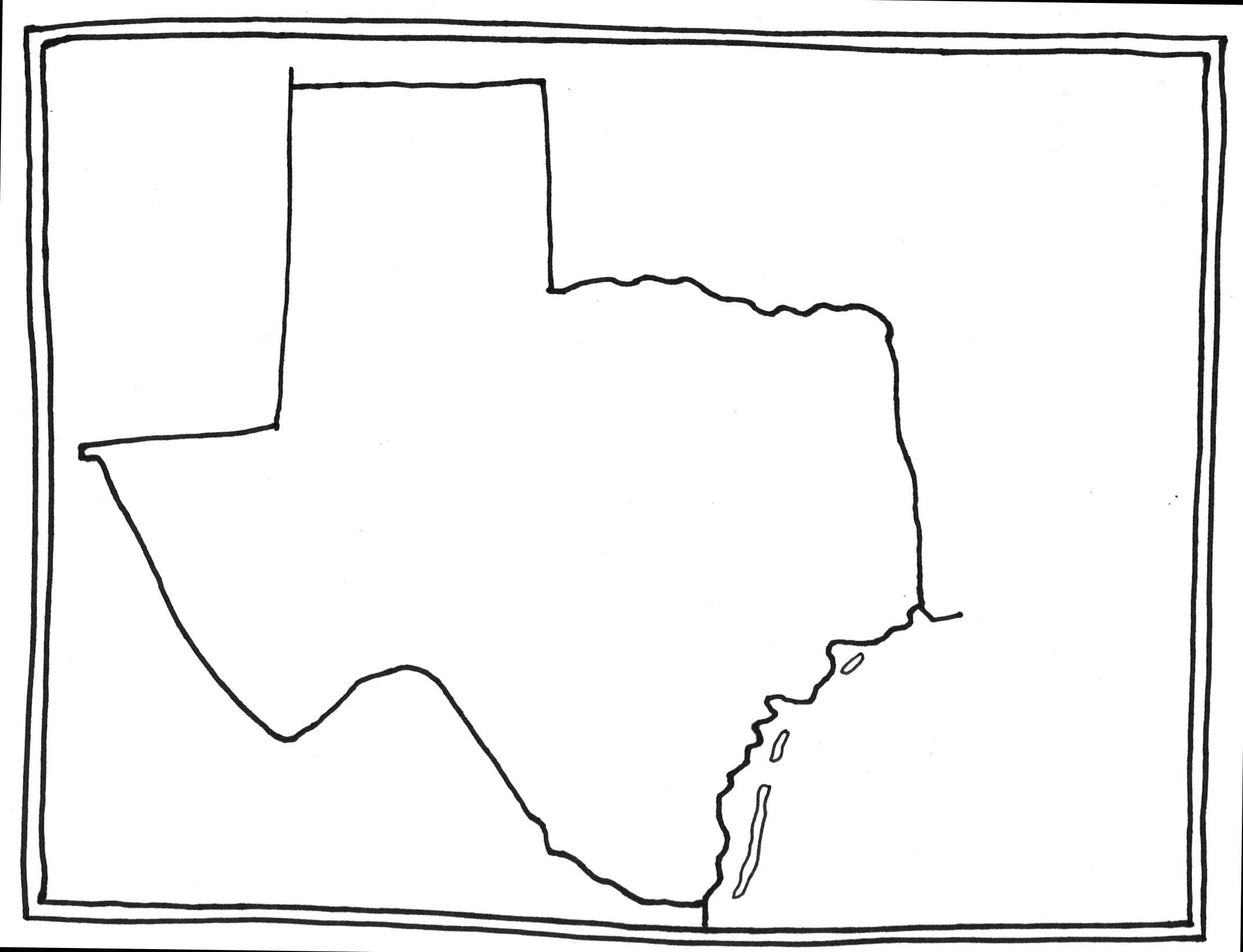 More Fun With A SKETCH MAP Of TEXAS Maps For The Classroom