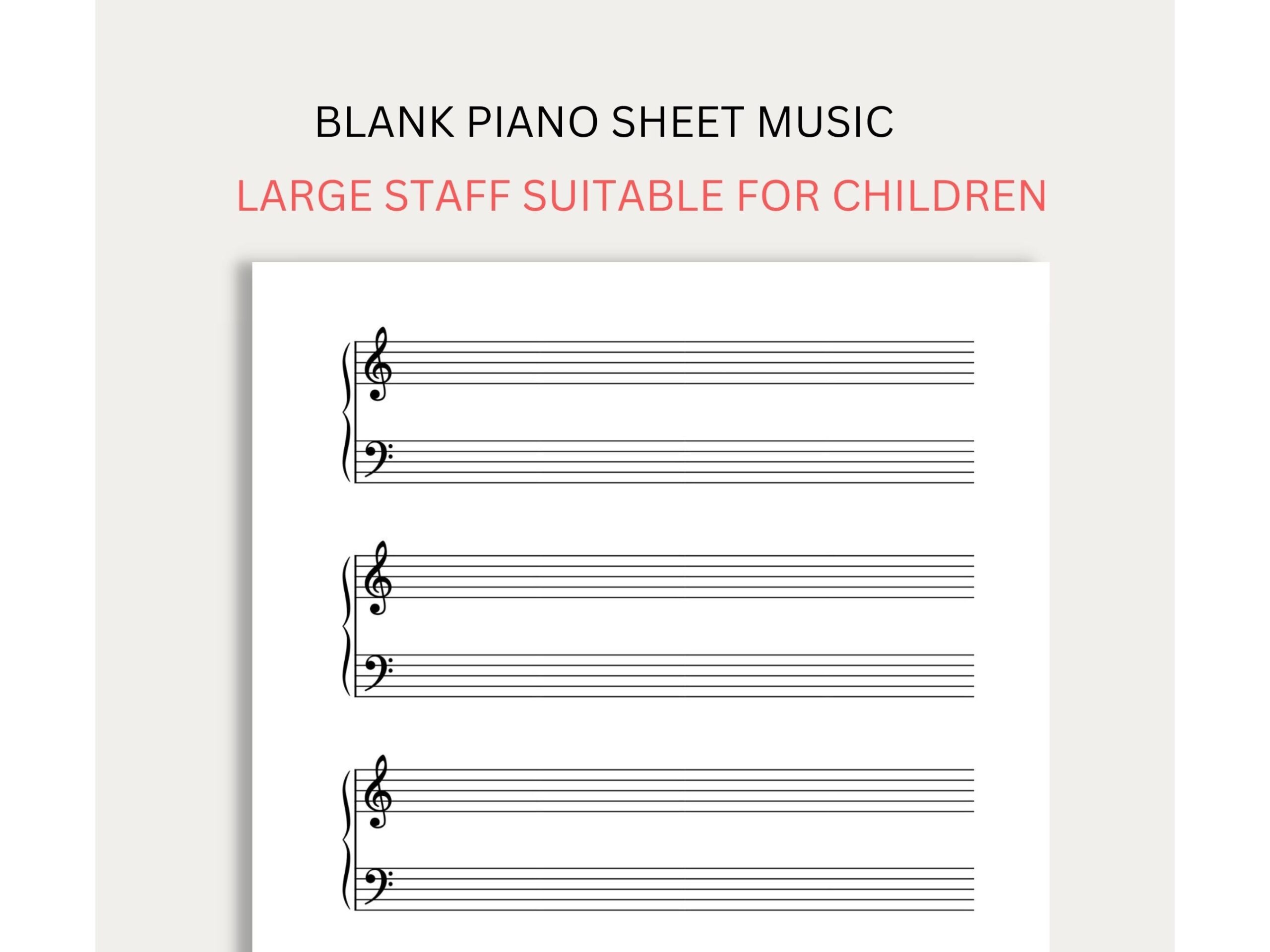 Free Printable Staff Paper Large