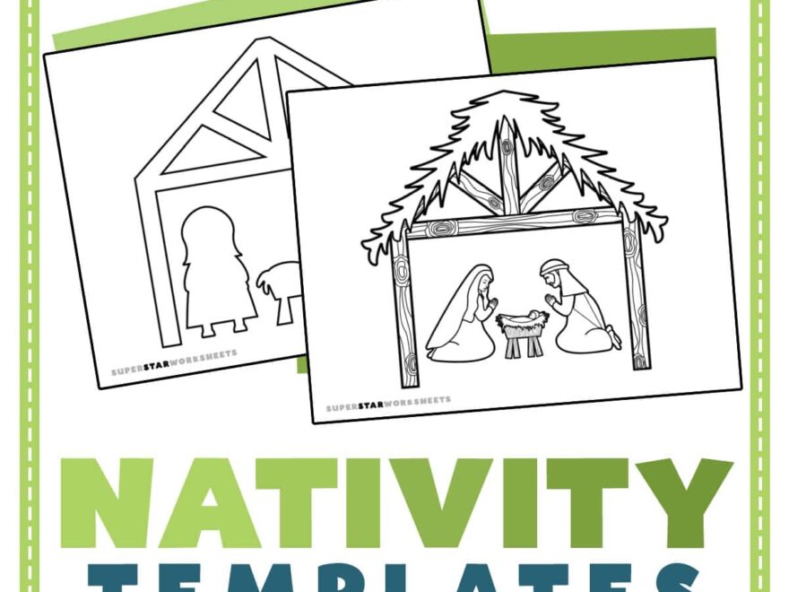 Nativity Template Superstar Worksheets