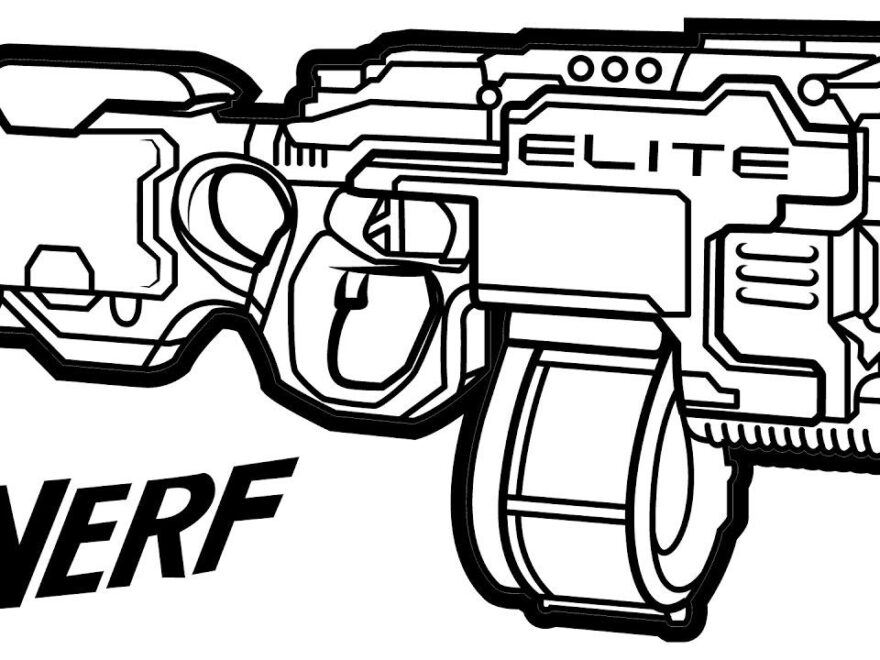 Nerf Gun Coloring Pages Best Coloring Pages For Kids