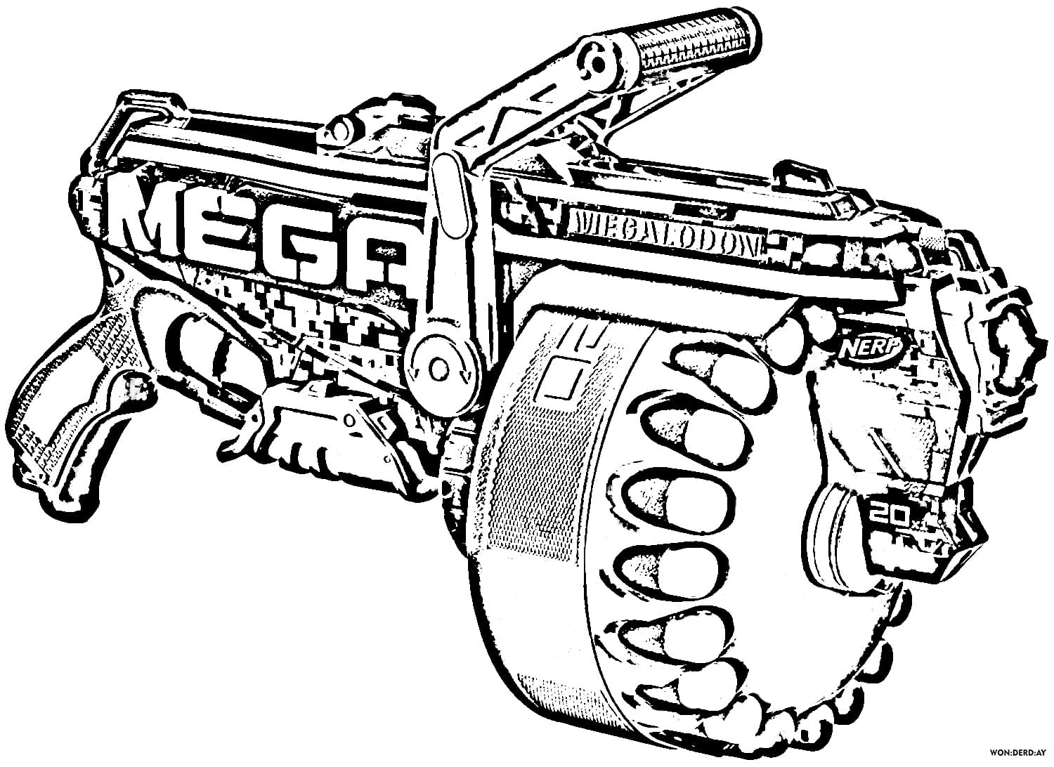 Free Printable Coloring Pages Nerf Guns