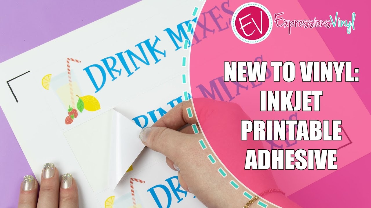 New To Vinyl How To Use Inkjet Printable Adhesive Vinyl YouTube