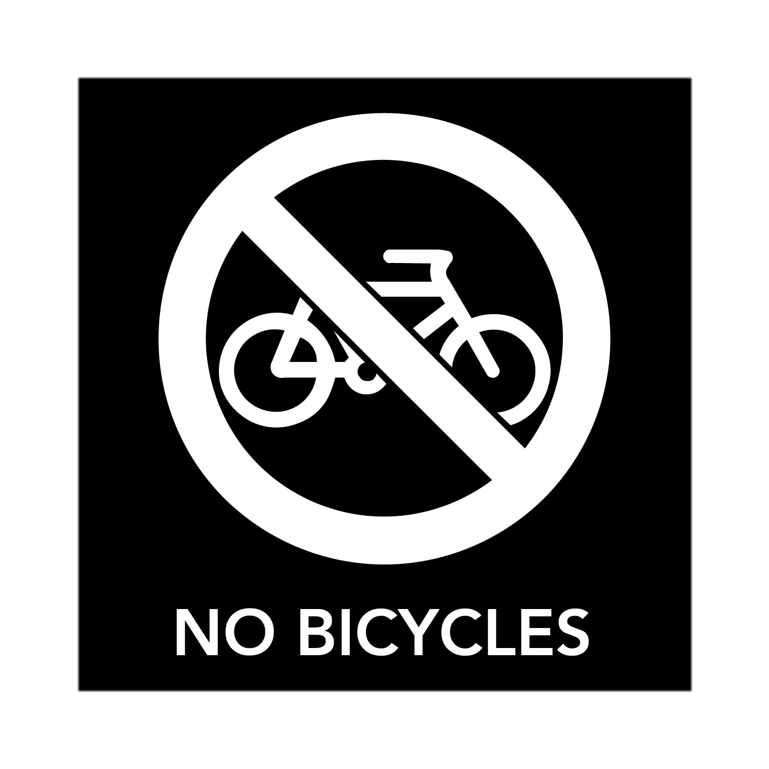 Printable No Bicycle Parking Signs