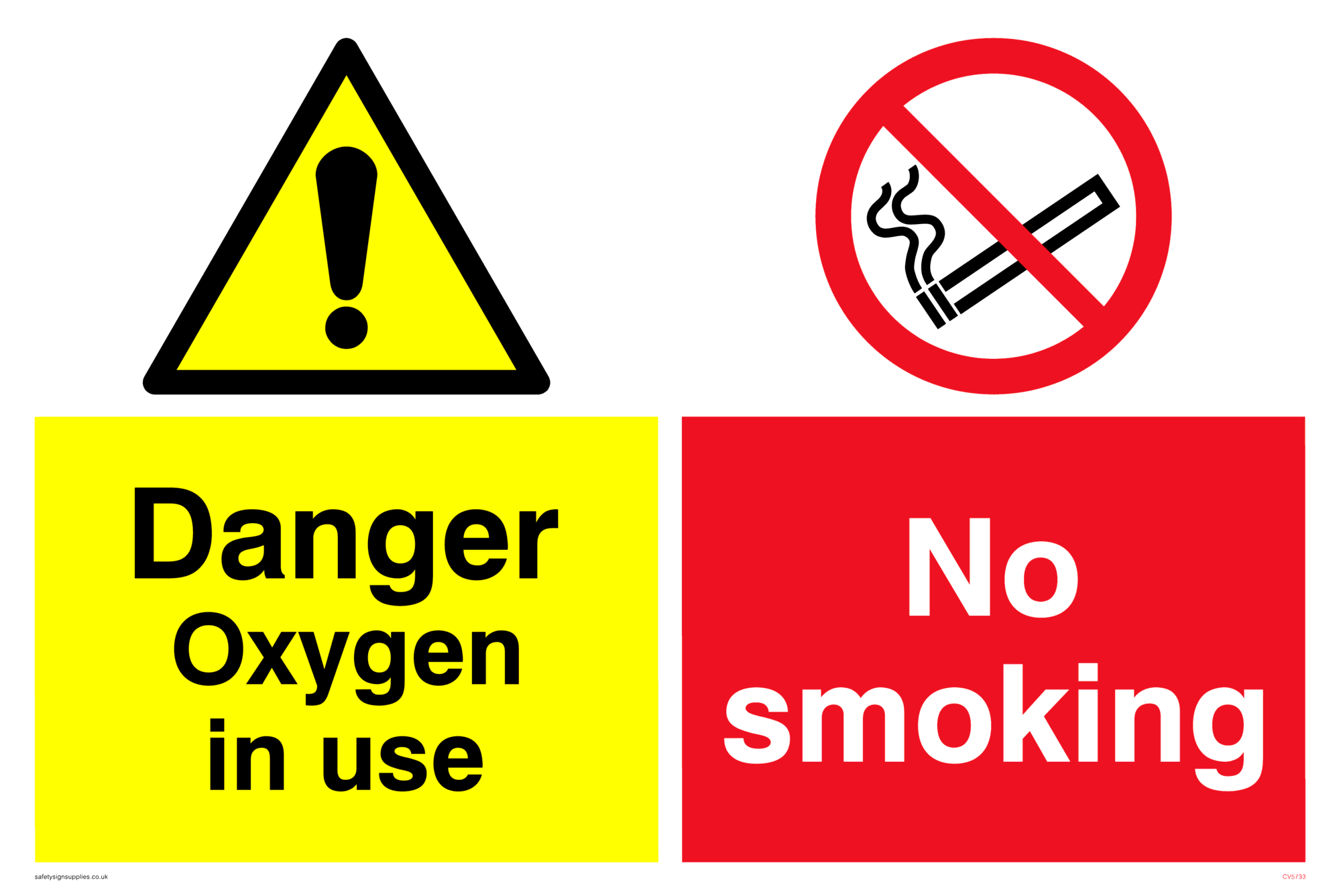 Oxygen In Use No Smoking Sign Printable