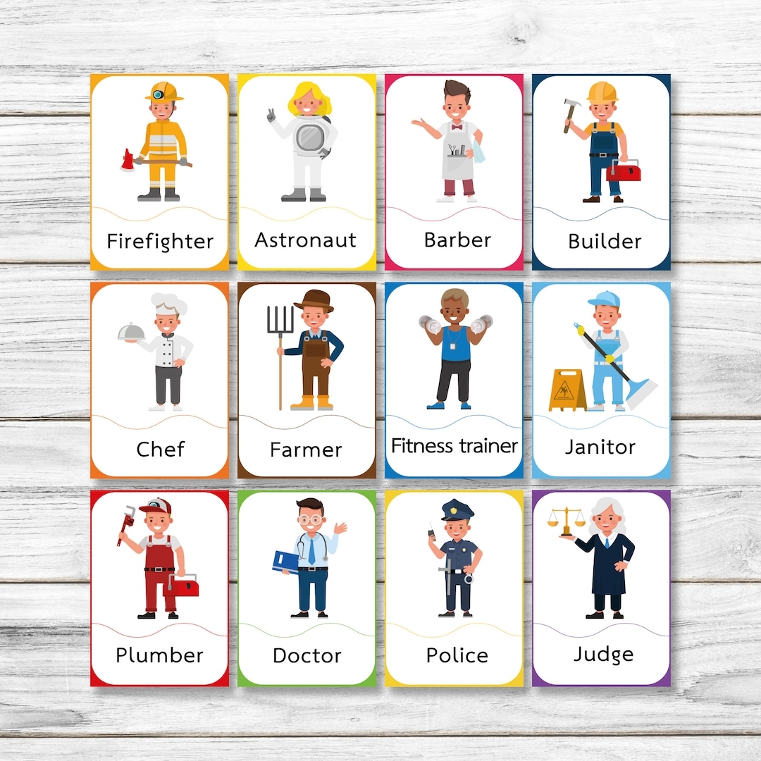 Free Printable Community Helper Flashcards