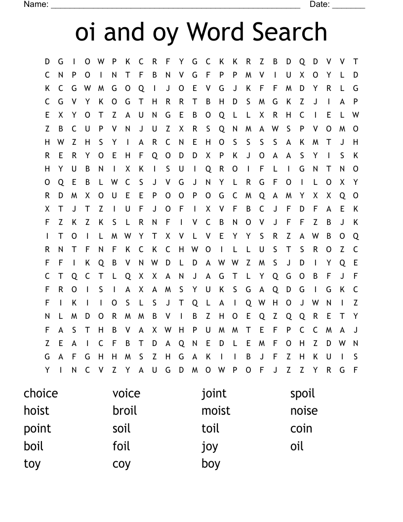 Oi And Oy Bingo Cards WordMint
