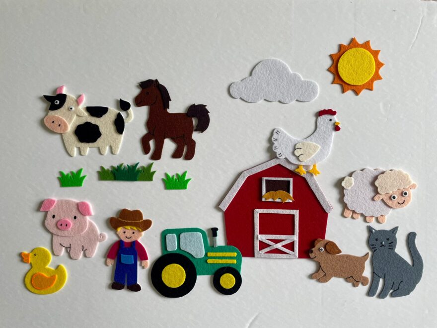 Old Macdonald Had A Farm Felt Story Flannel Board Teacher Resource Toddler Ece Children s Song Preschool Daycare Etsy