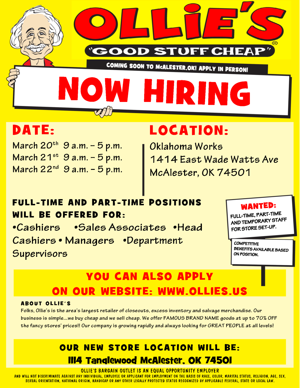 Ollie s Hiring Event McAlester