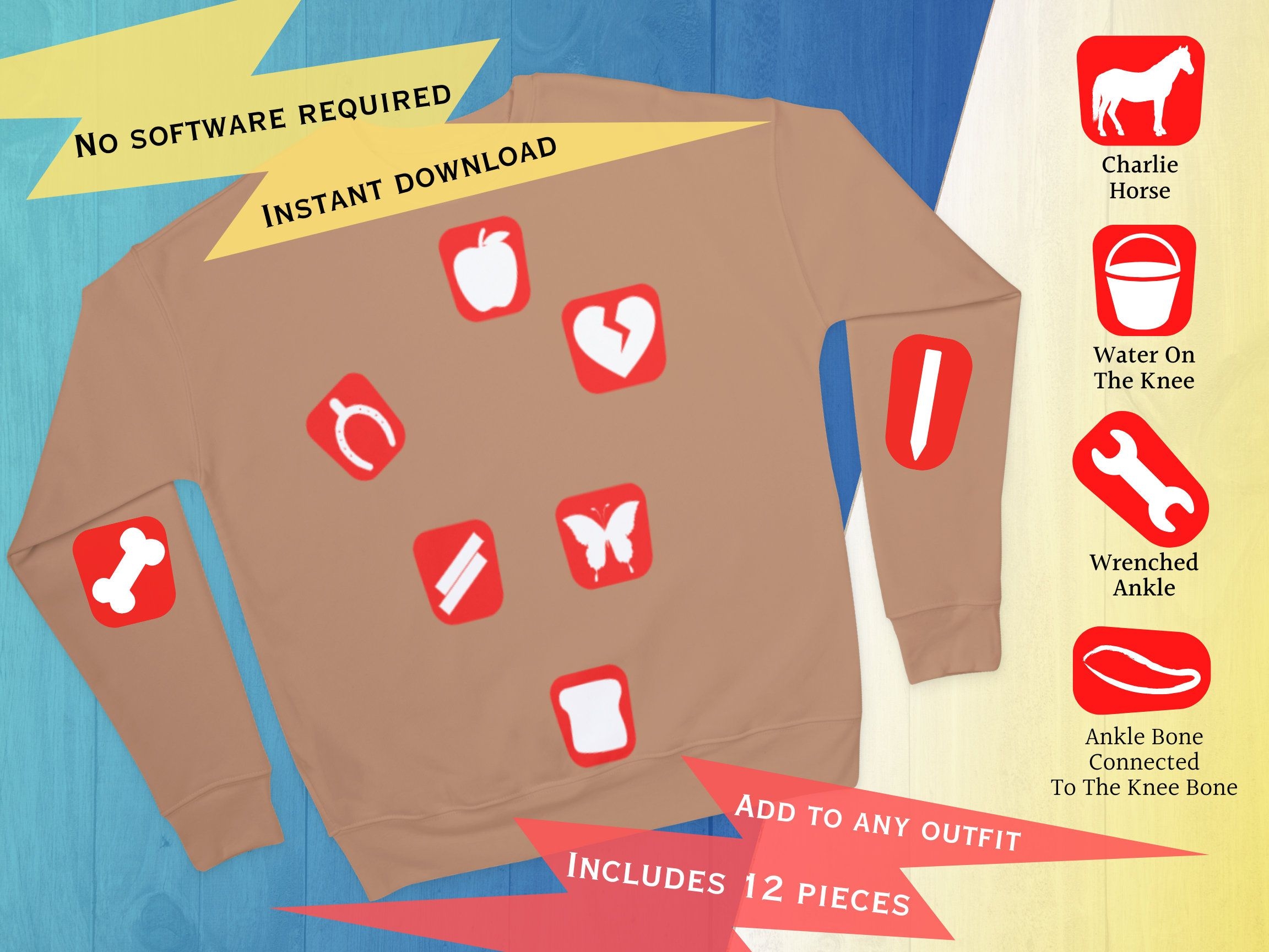 Printable Operation Game Pieces Cut Outs