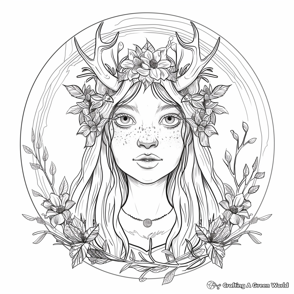 Pagan Coloring Pages Free Printable 