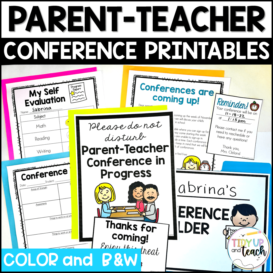 Free Parent Teacher Conference Forms Printable