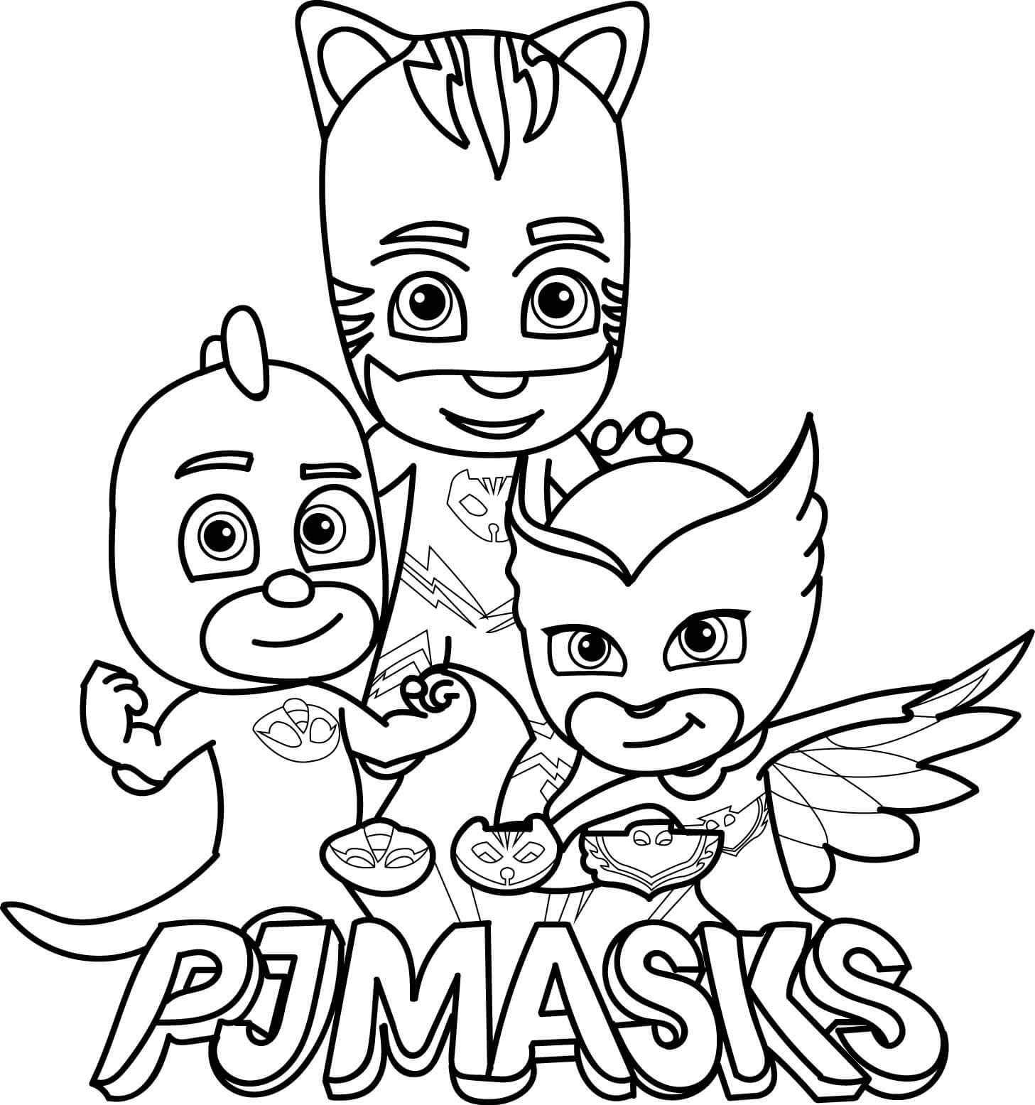 PJ Masks Coloring Pages Printable Coloring Pages FREE