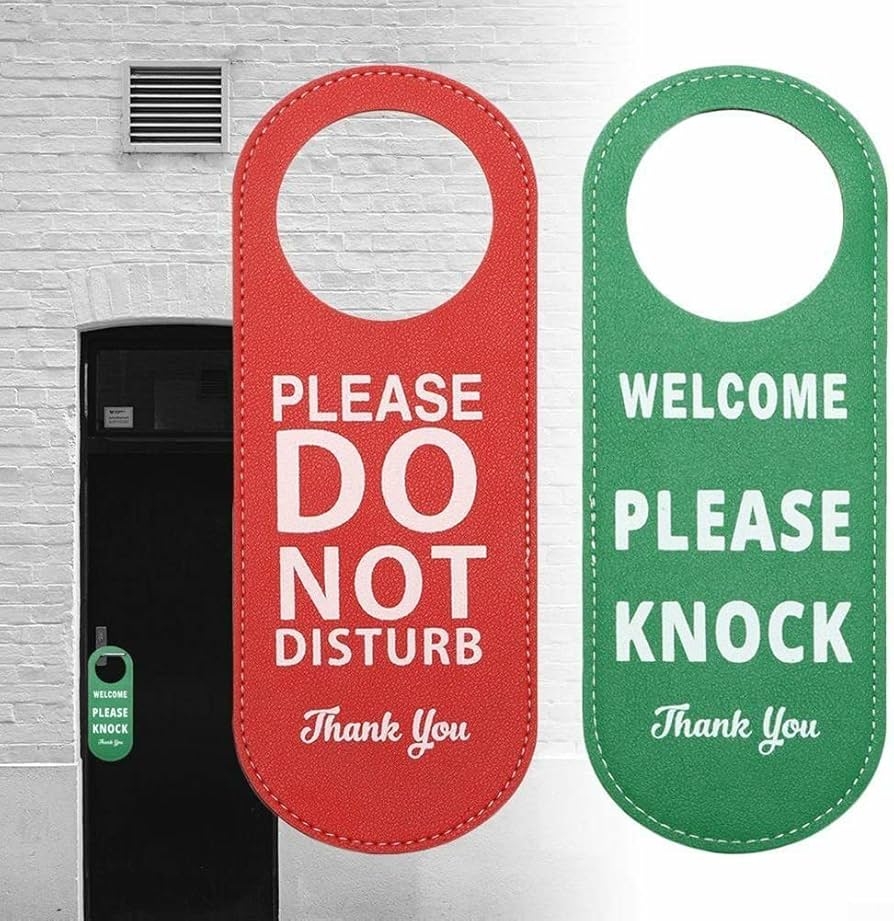 Please Do Not Disturb Sign Meeting Room Door Hanger Tags Door Sign Signed Door Hanger Printed On Both Sides For Office Door Room Door Hotel Amazon de Home Kitchen