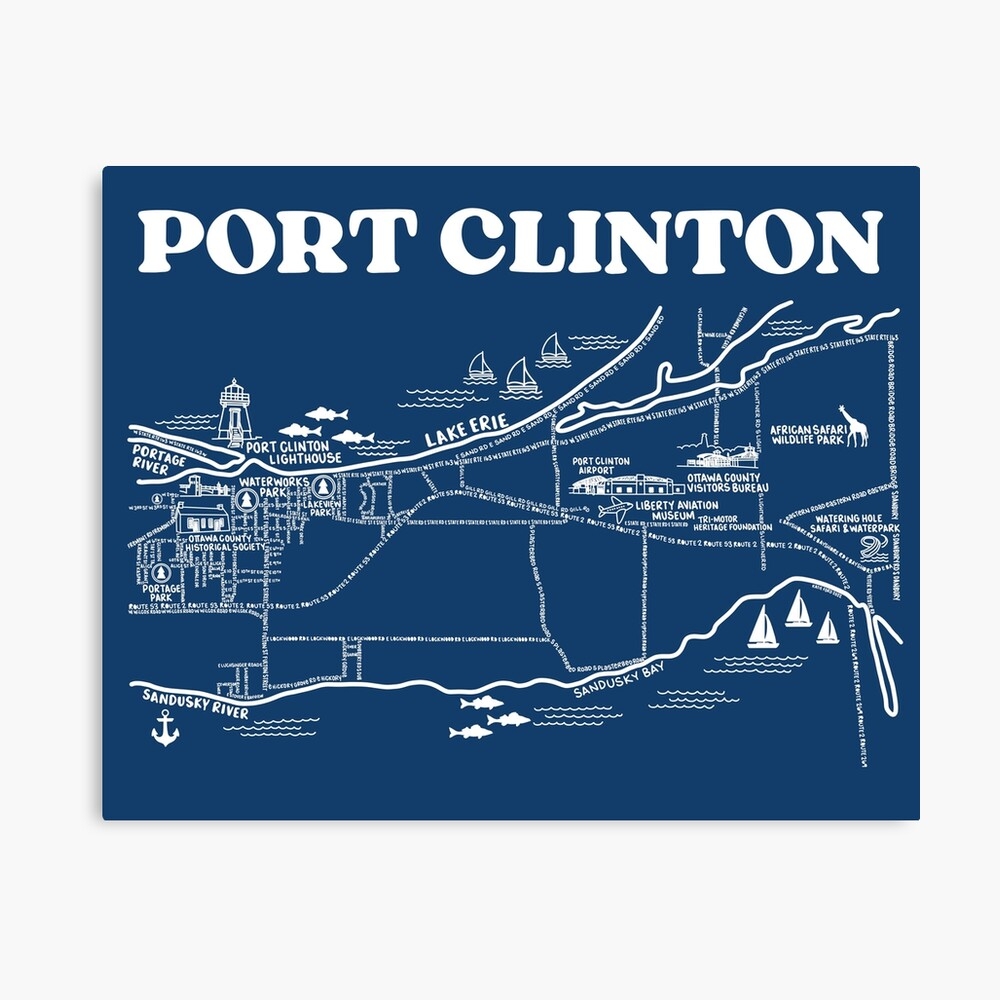 Printable Map Of Port Clinton Ohio