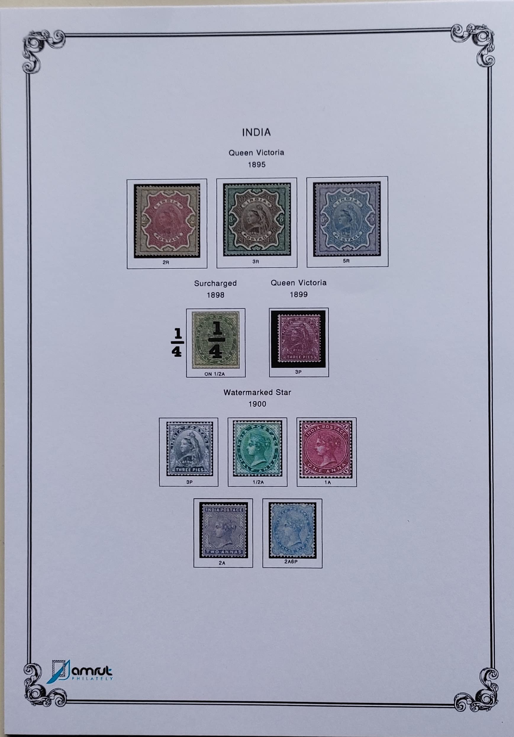Postage Stamps Of The Pre Independent India Album Pages Without Stamps Amazon in Toys Games