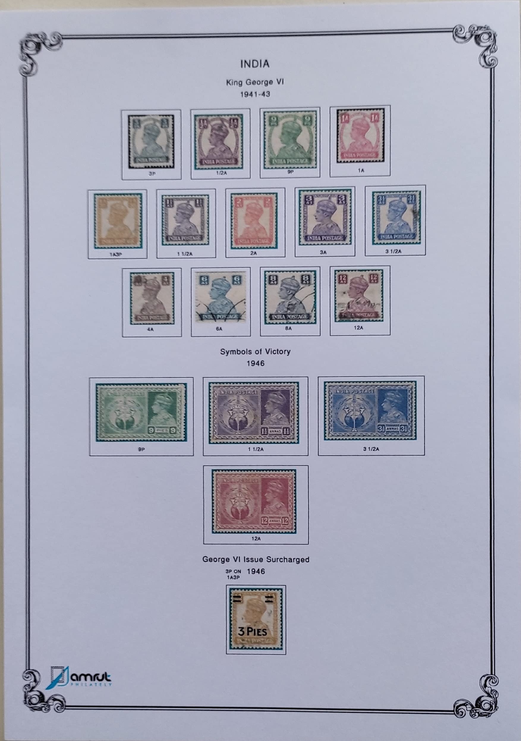 Postage Stamps Of The Pre Independent India Album Pages Without Stamps Amazon in Toys Games