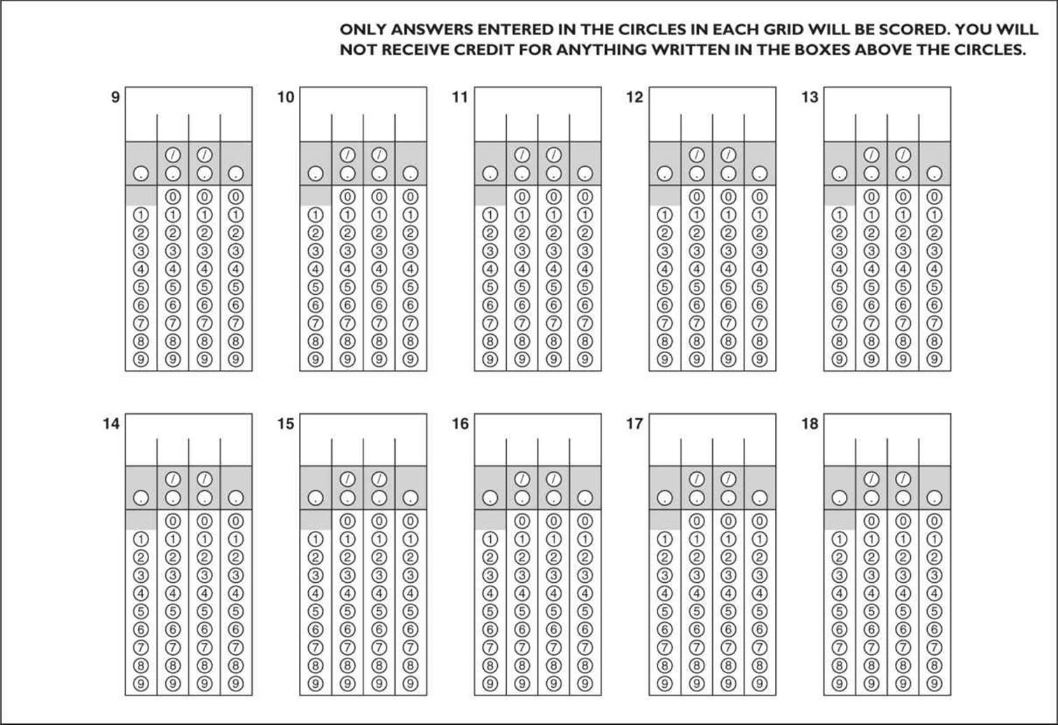 Sat Printable Practice Test With Answers