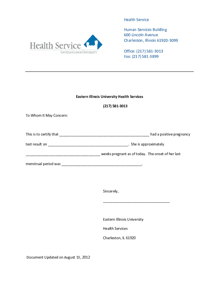 Free Printable Fake Pregnancy Papers