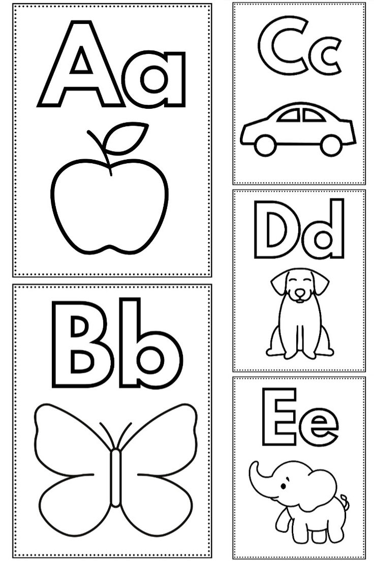 PRINTABLE Alphabet A To Z Coloring Pages For Toddlers And Kids 26 Page PDF 8 5 x11 Pages