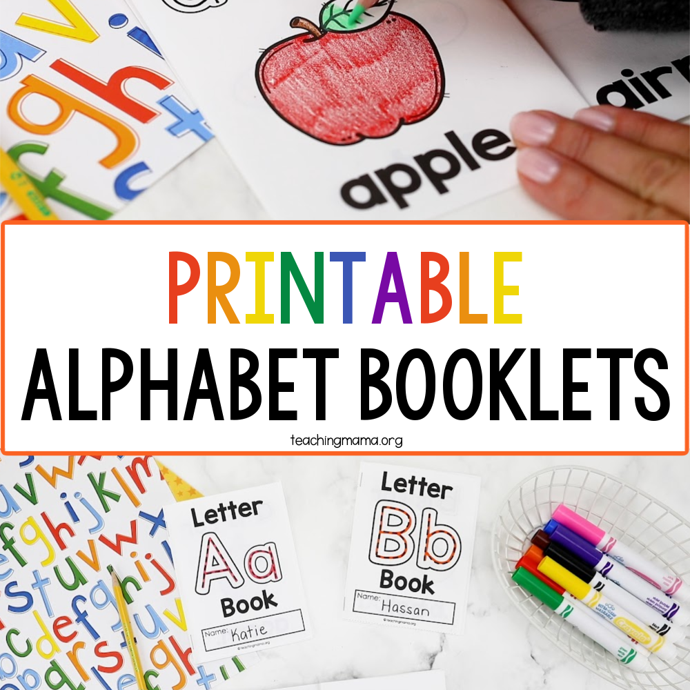 Printable Alphabet Books For Preschoolers