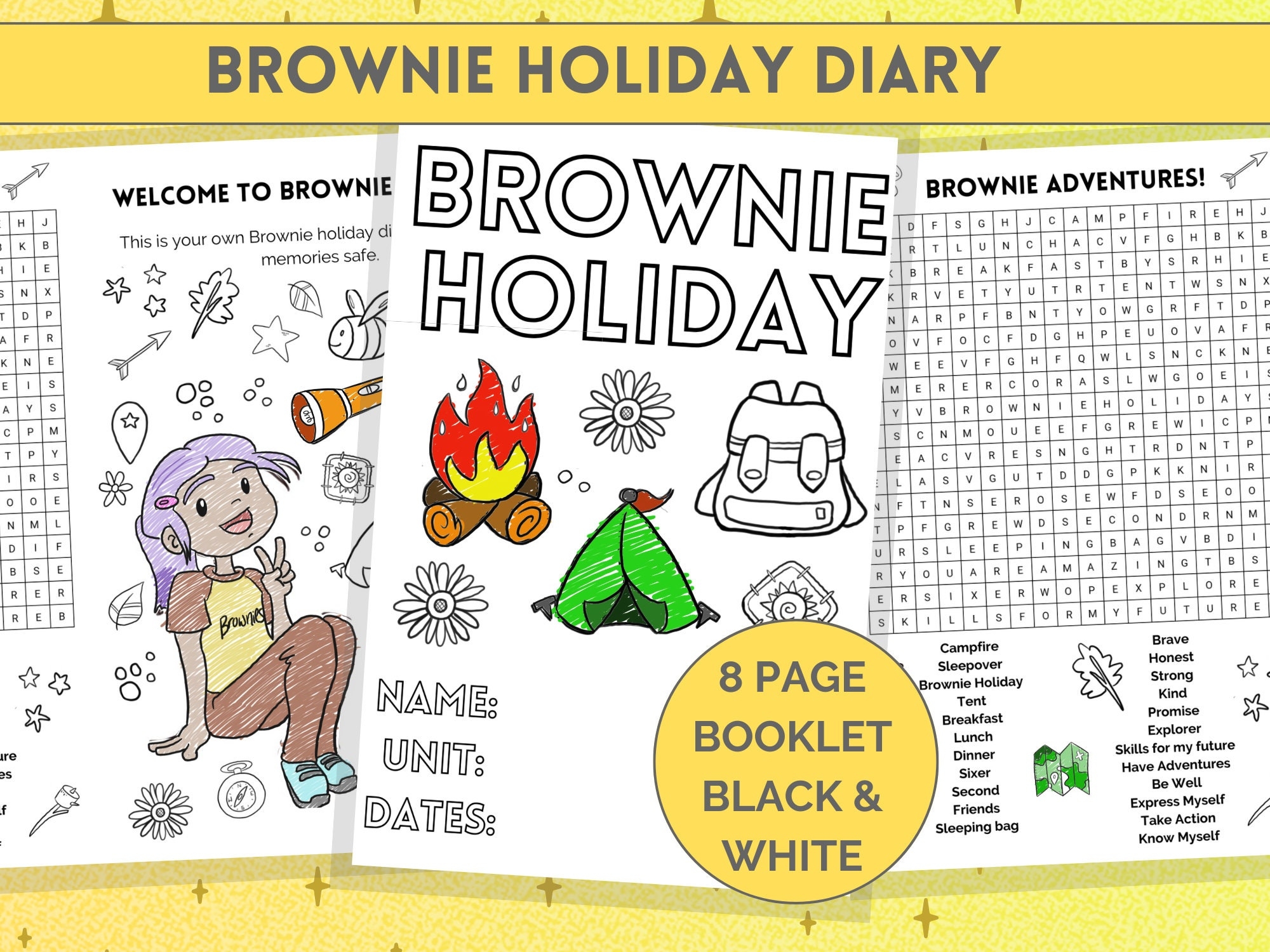Girl Scout Brownie Printable Activities