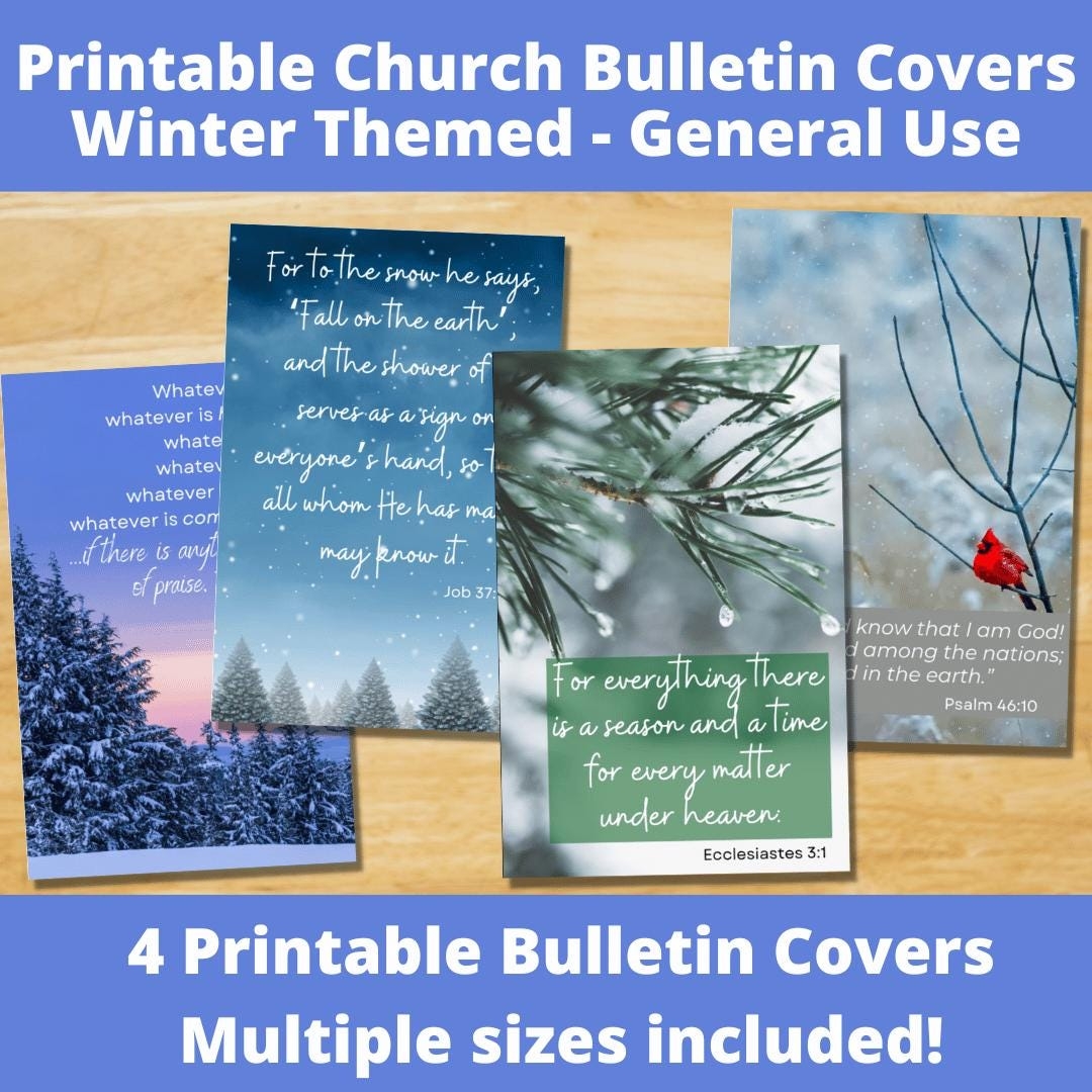 Free Printable Christmas Church Bulletin Covers