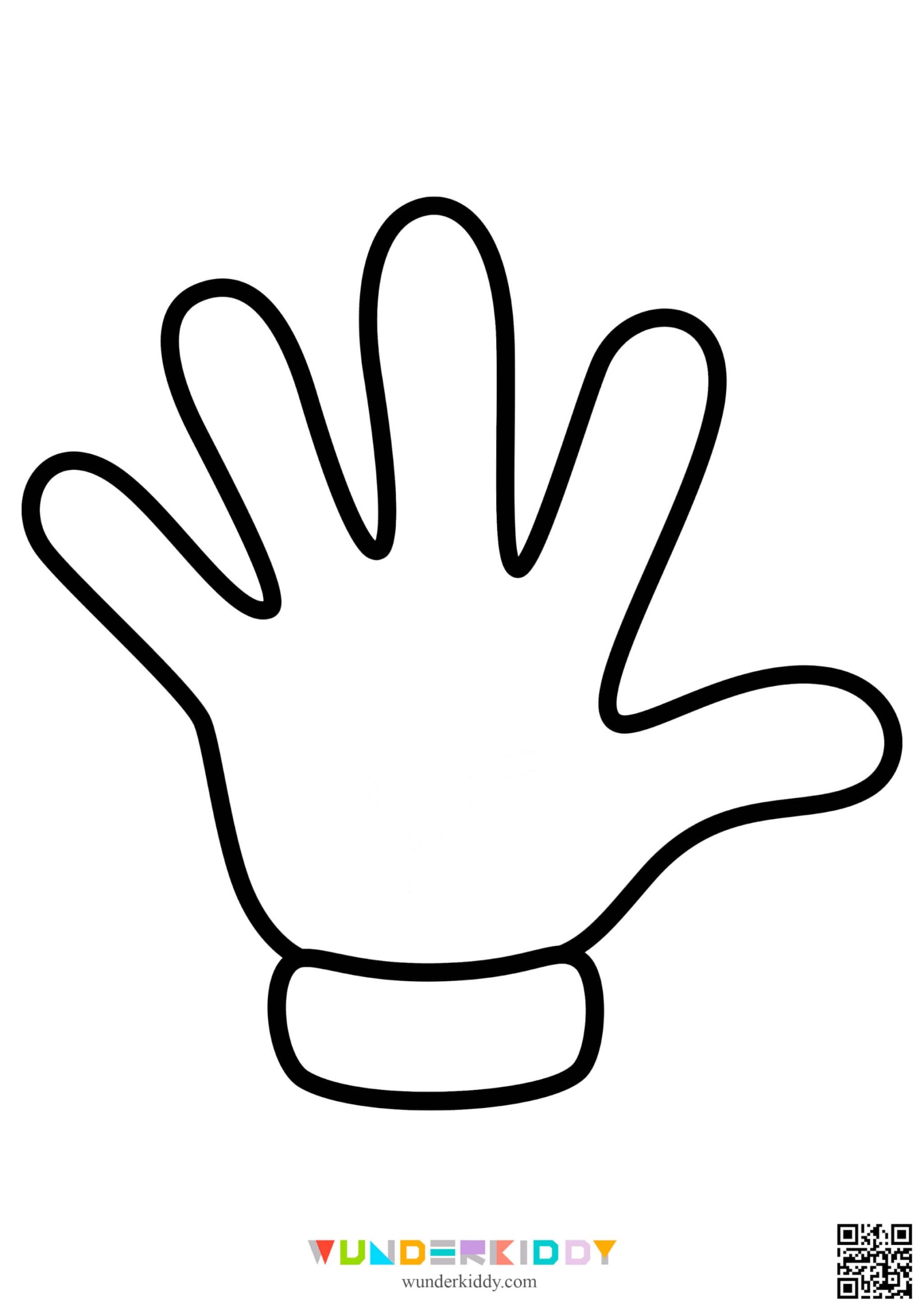 Printable Left And Right Hand Blank Template For Crafts