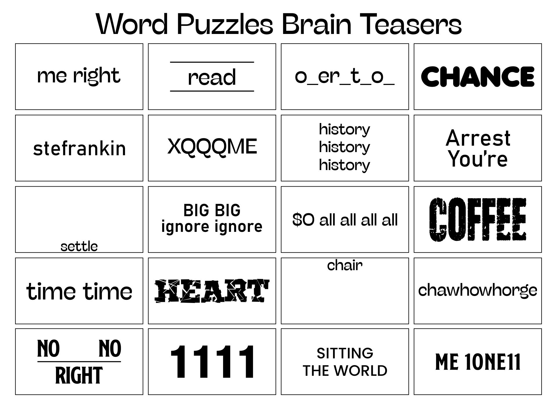 Printable Logic Puzzle Or Shoponline Brain
