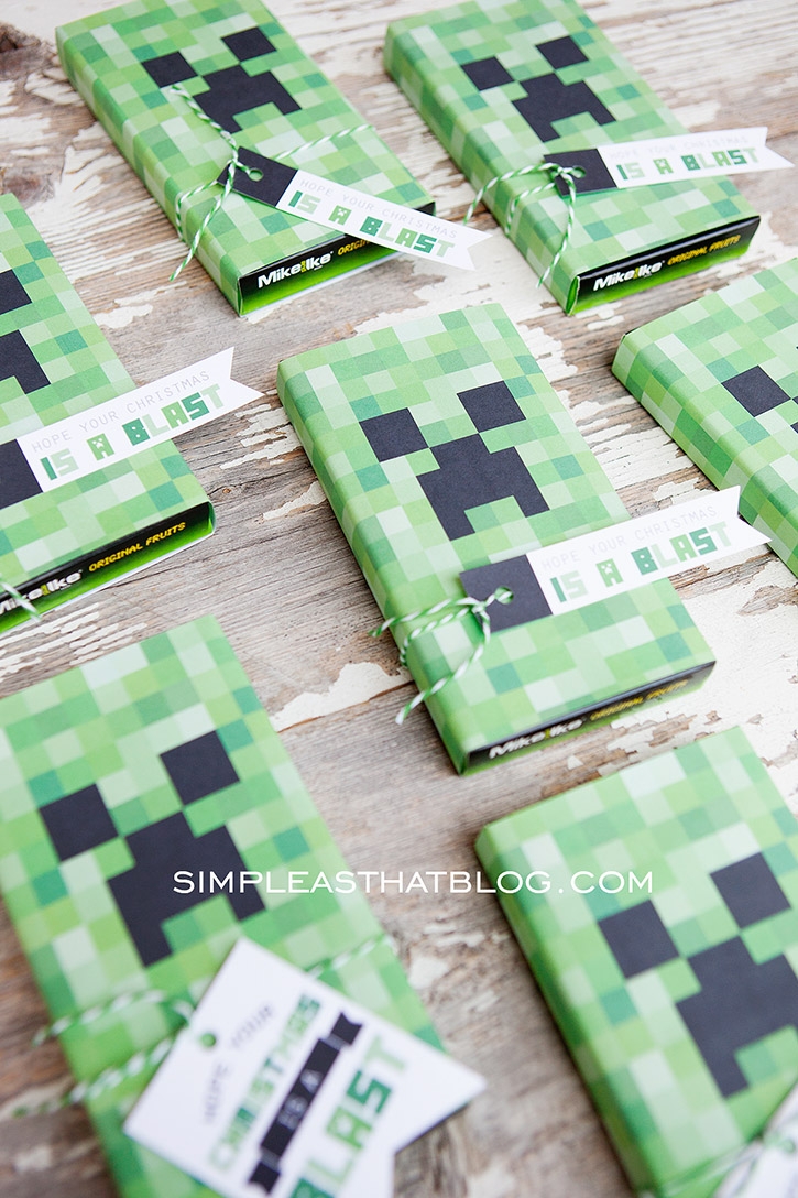 Printable Minecraft Gift Tags And Christmas Gift Idea