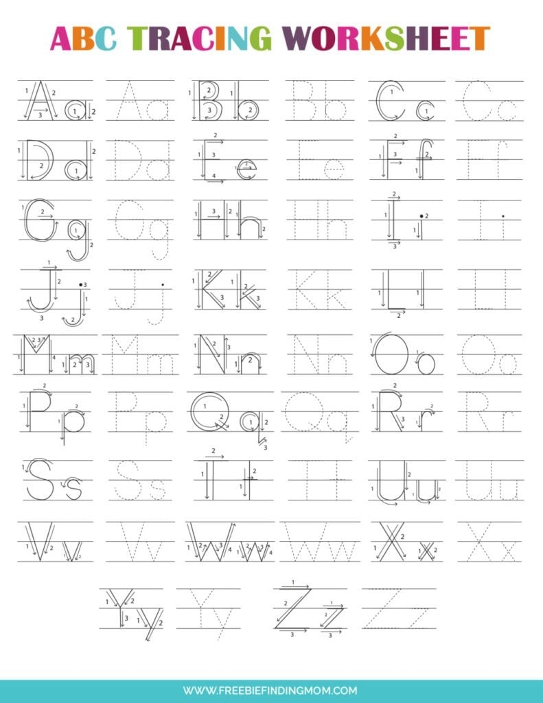Free Printable Practice Letters And Numbers