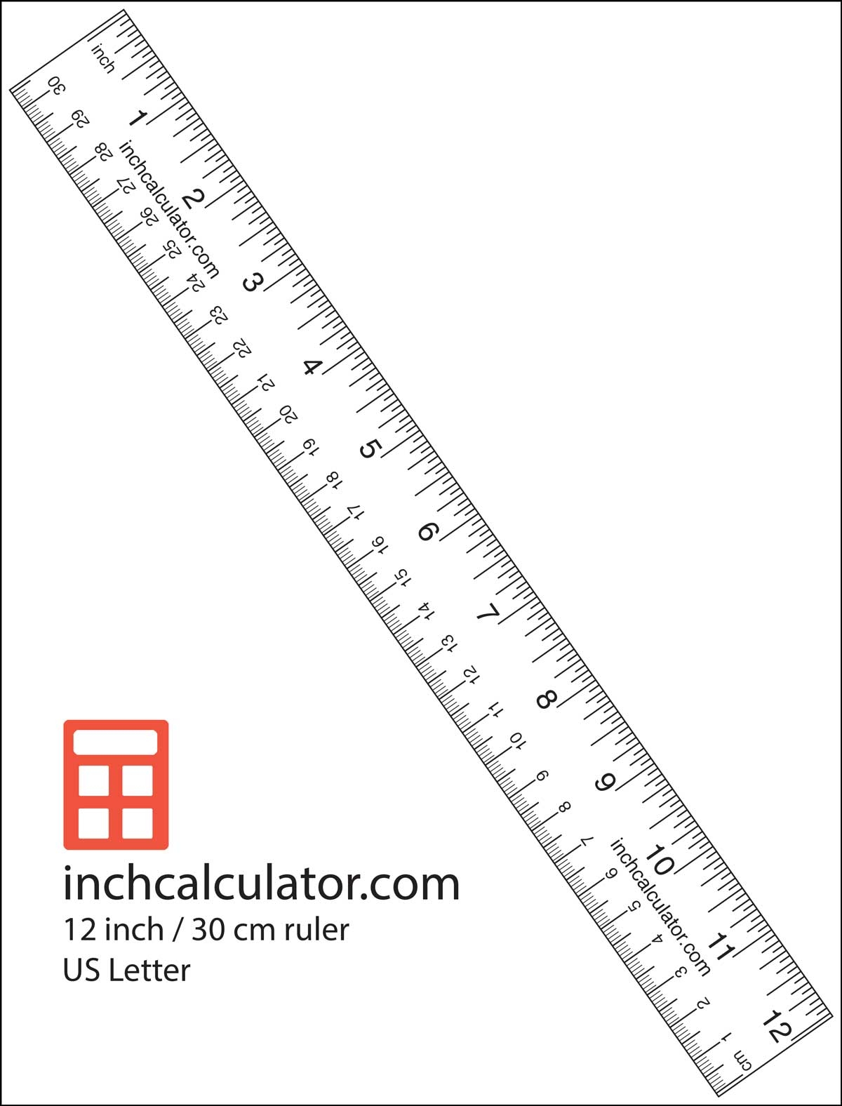 Printable 6 Inch Ruler Actual Size