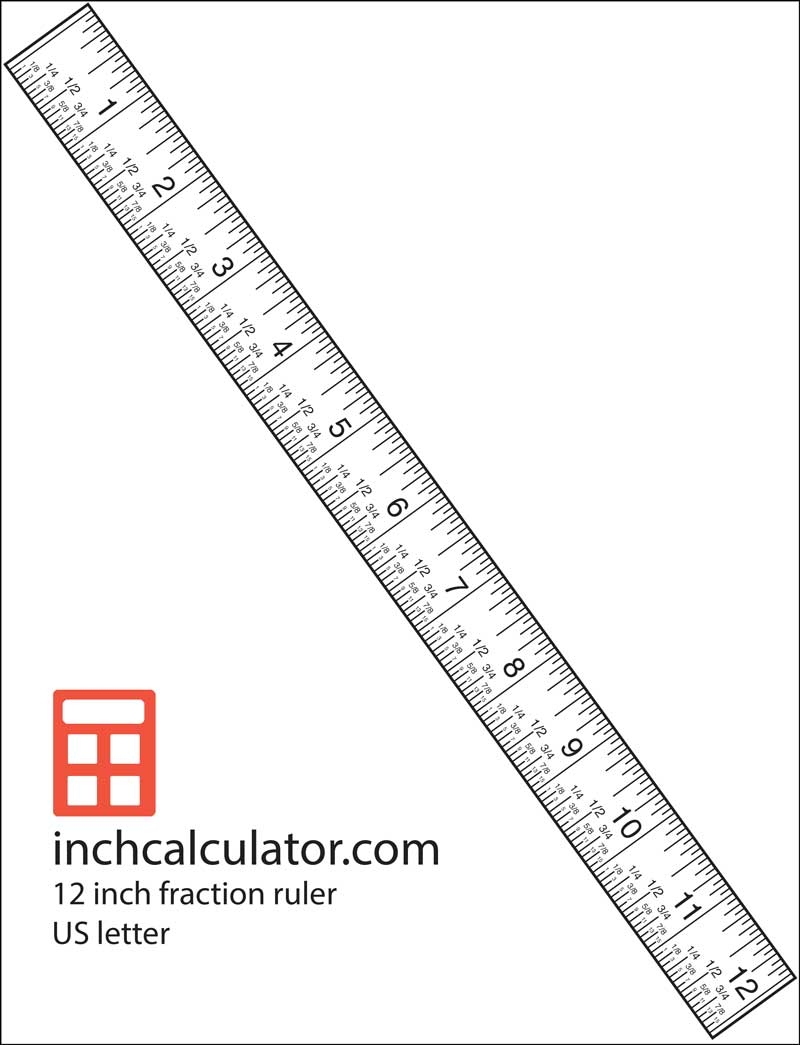 Printable Rulers Free 12 Rulers Inch Calculator