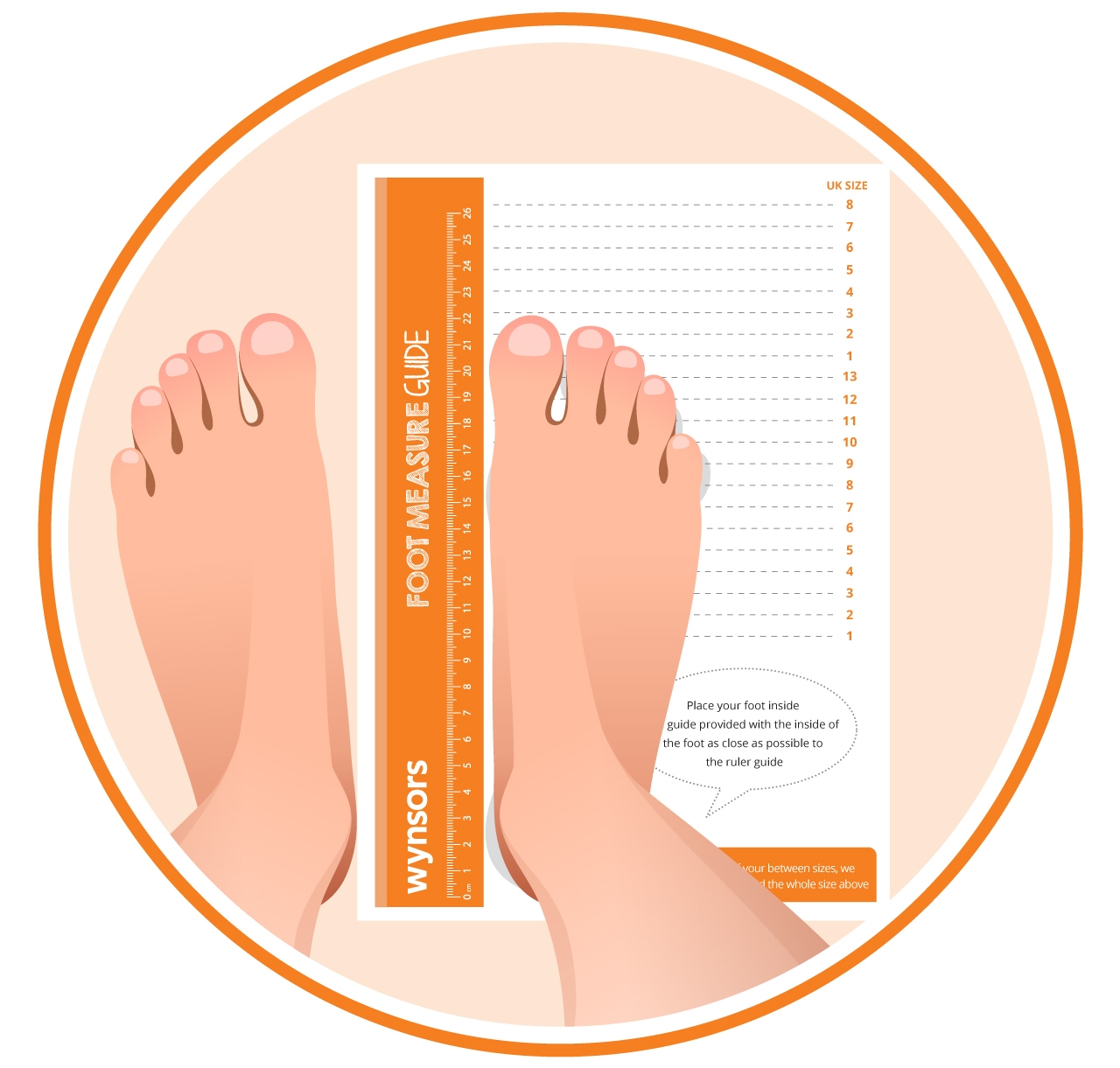 Printable Shoe Sole Size Template