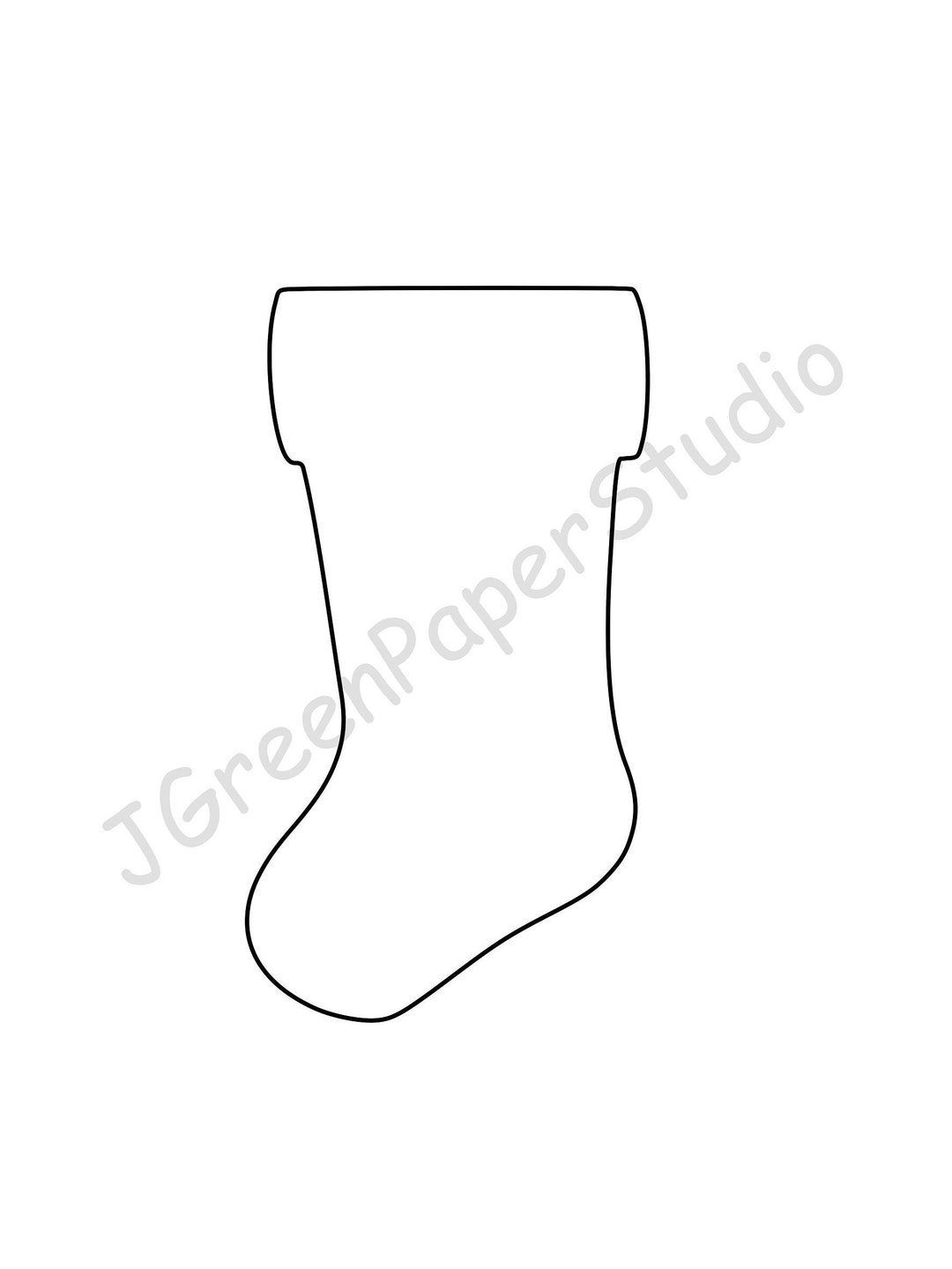 Free Printable Christmas Stocking Template