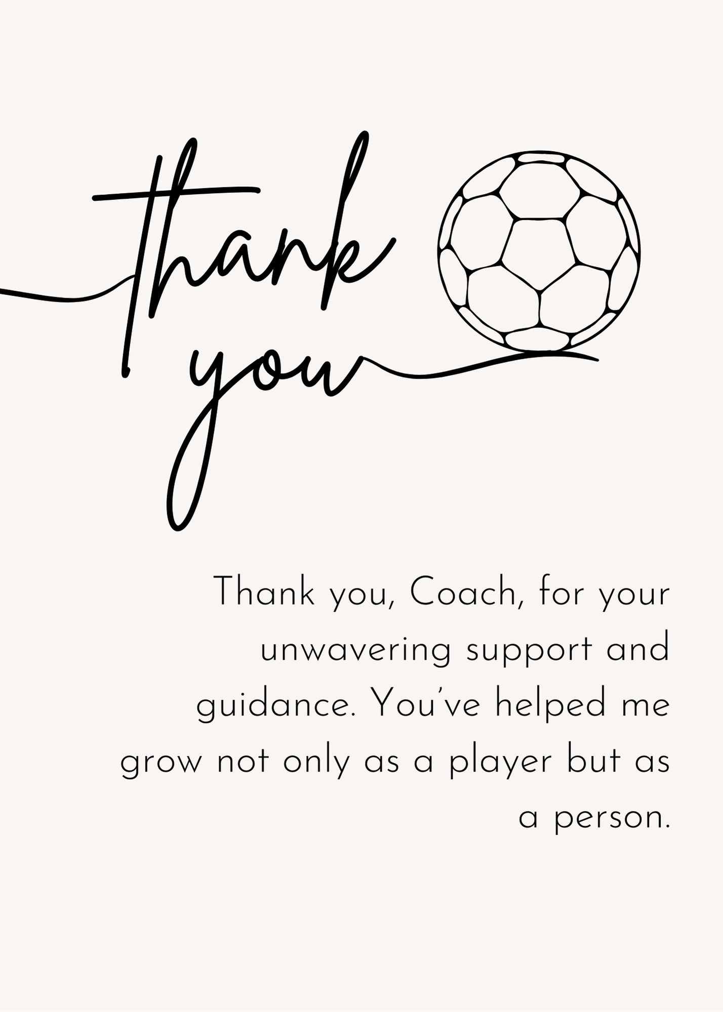 Football Thank You Cards Free Printable