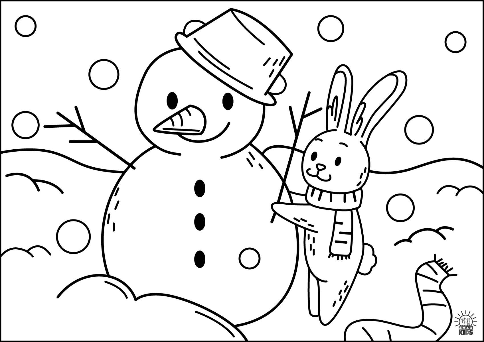 Printable Winter Pictures For Coloring