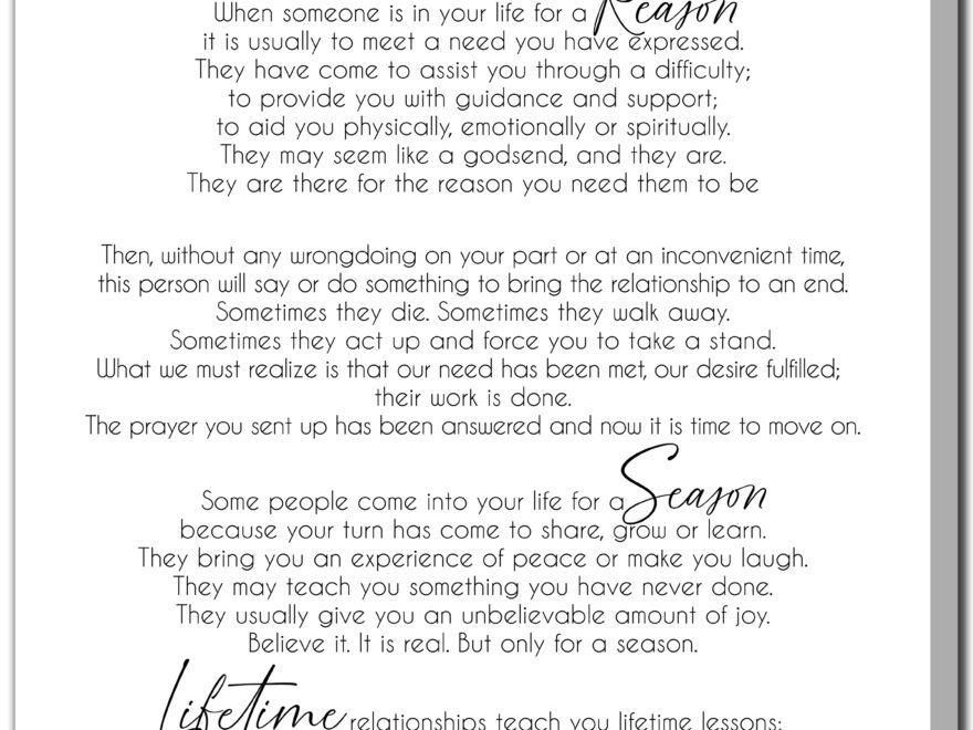 Reason Season Or Lifetime PDF