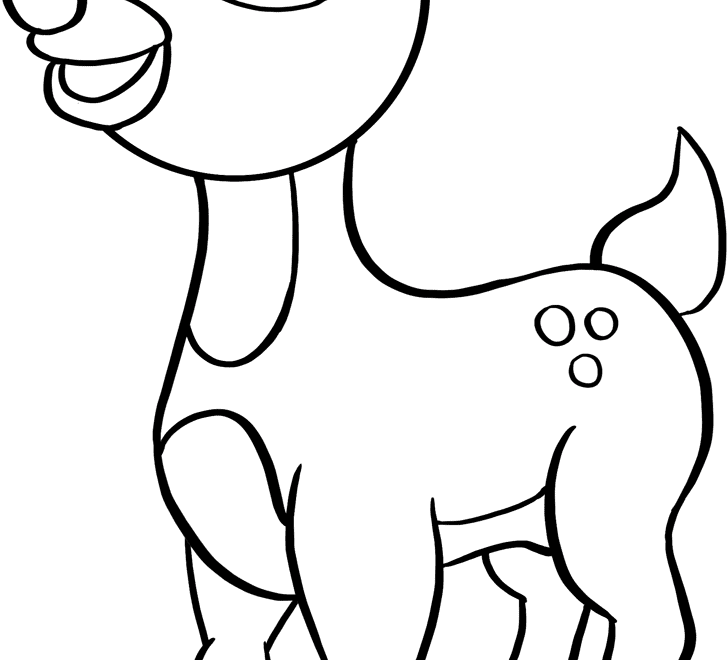 Rudolph The Red Nose Reindeer Coloring Page Easy Drawing Guides