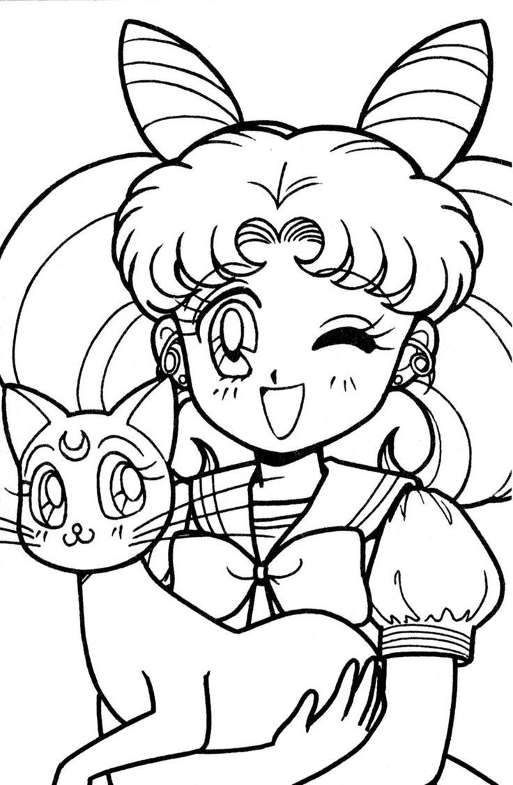 Sailor Moon Coloring Pages PDF Coloringfolder